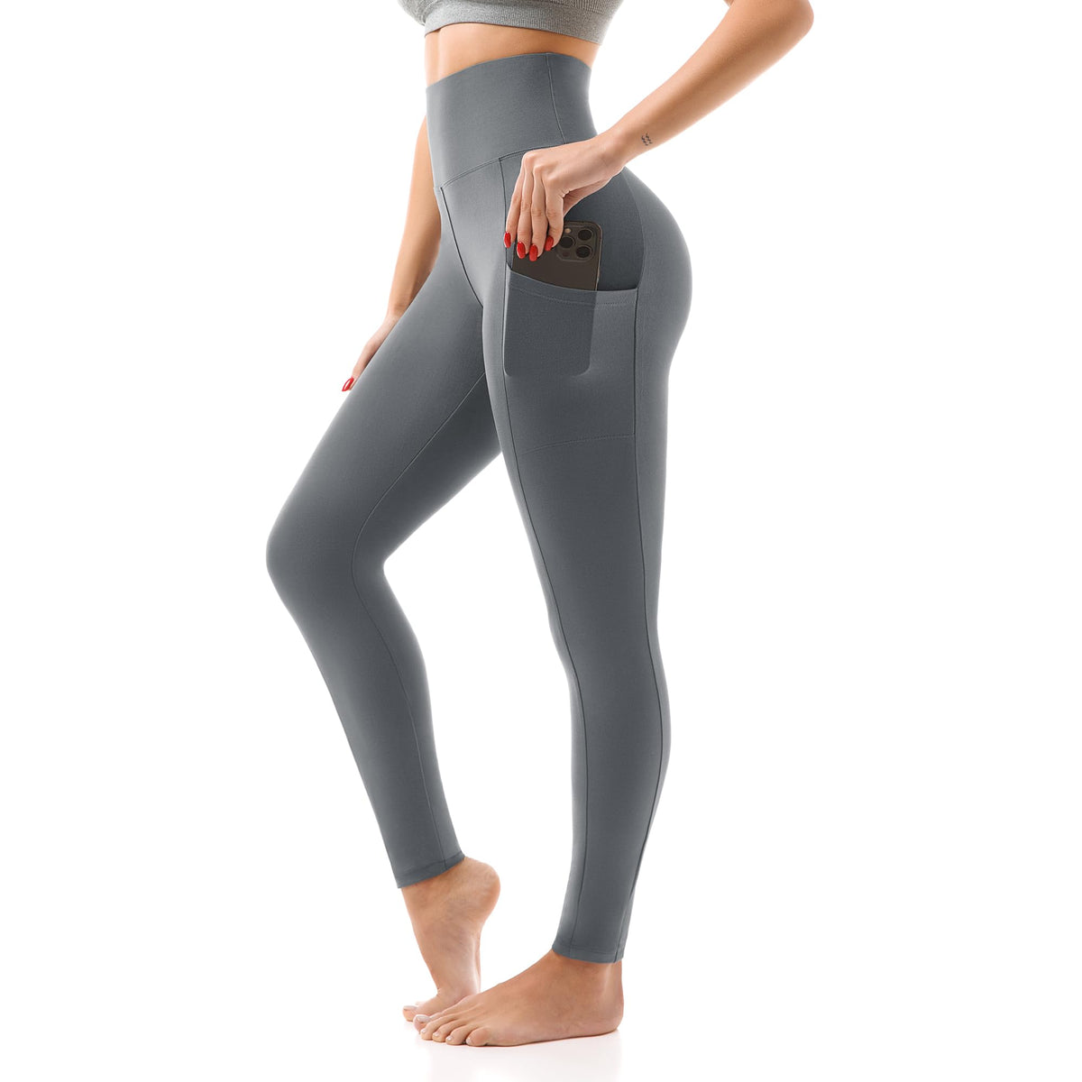 SINOPHANT Women’s High-Waisted Leggings with Pockets