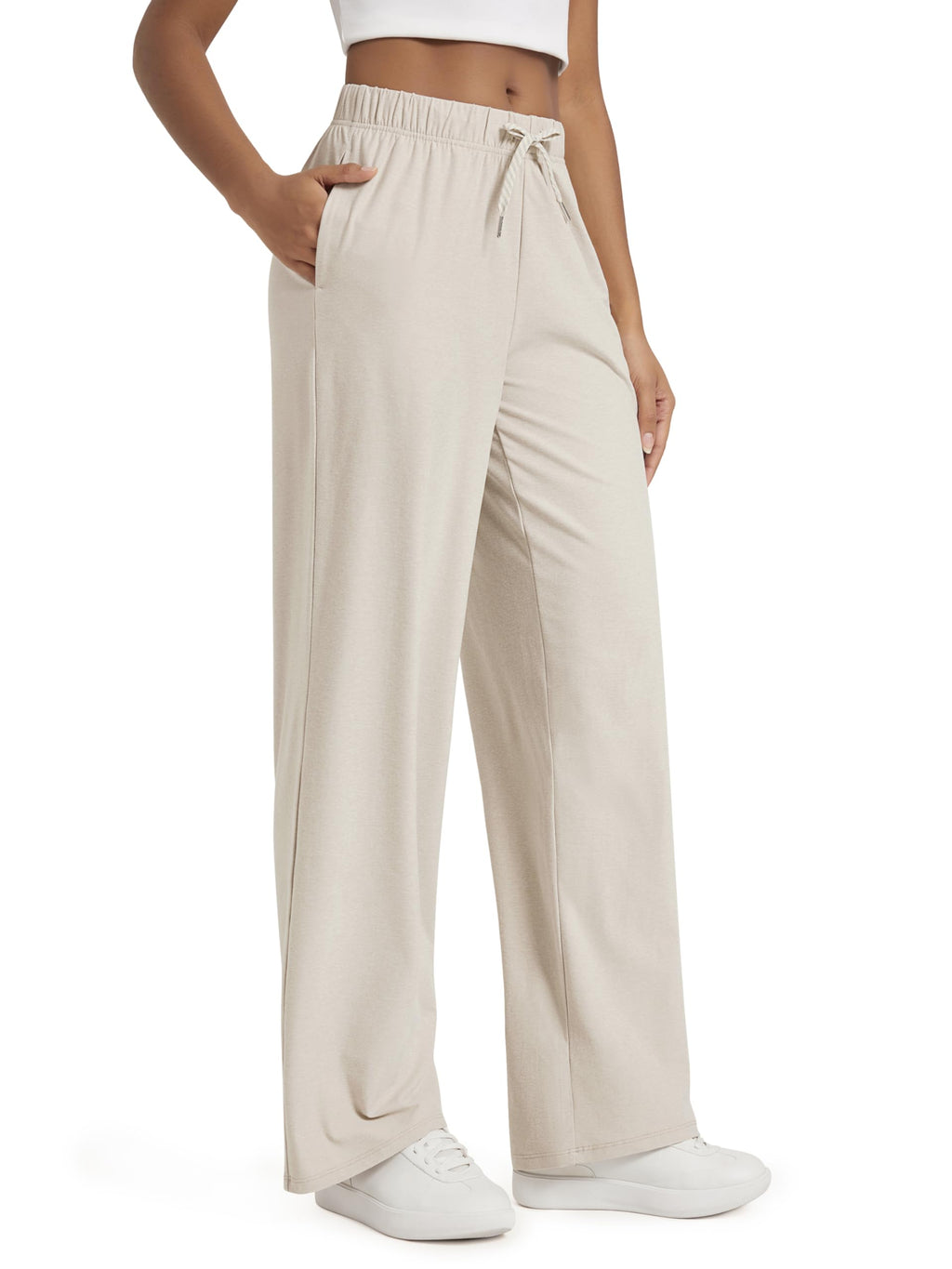 ODODOS Women’s Straight-Leg Lounge Pants with Pockets