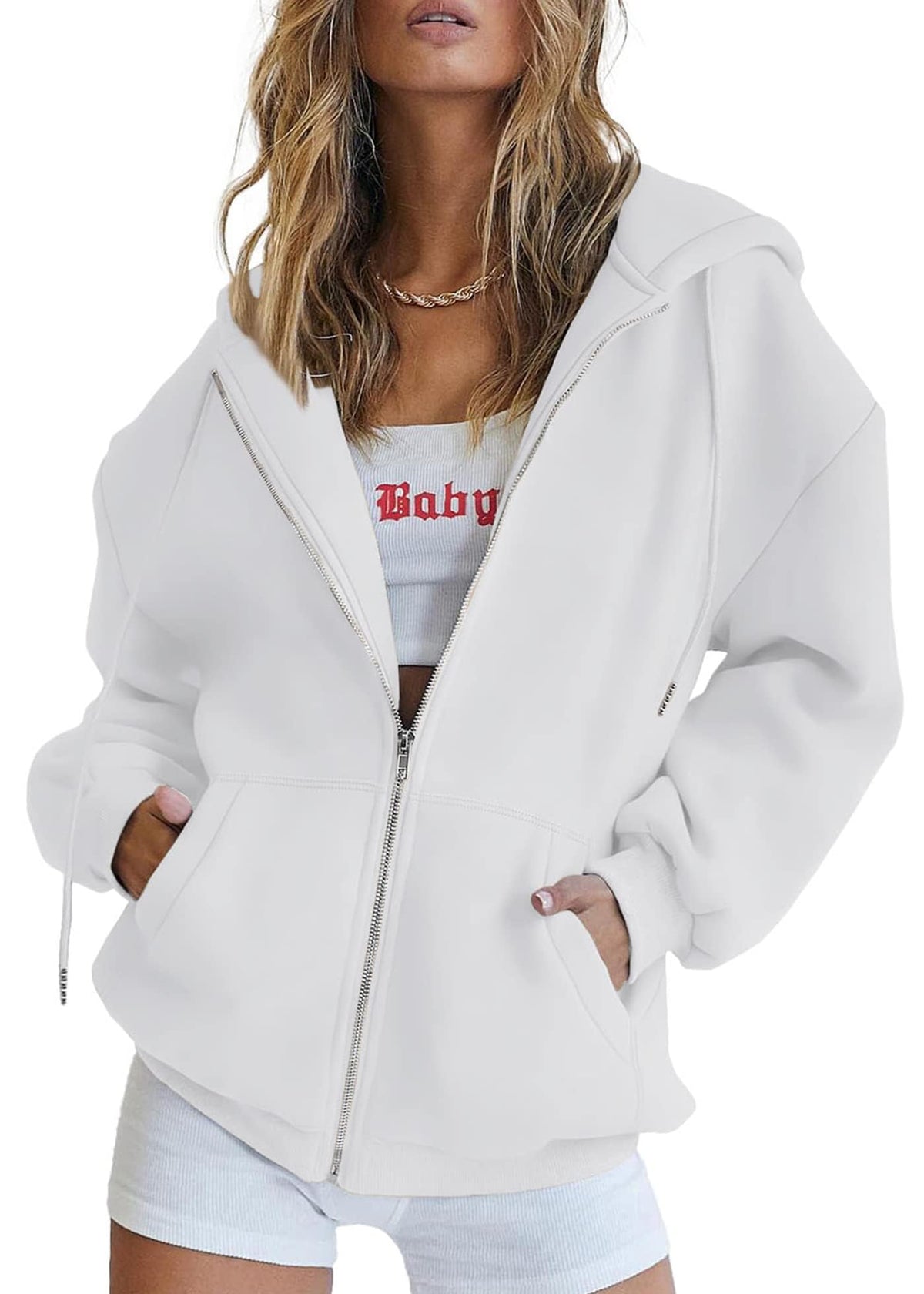 PRETTYGARDEN Women’s Fleece-Lined Zip-Up Hoodie