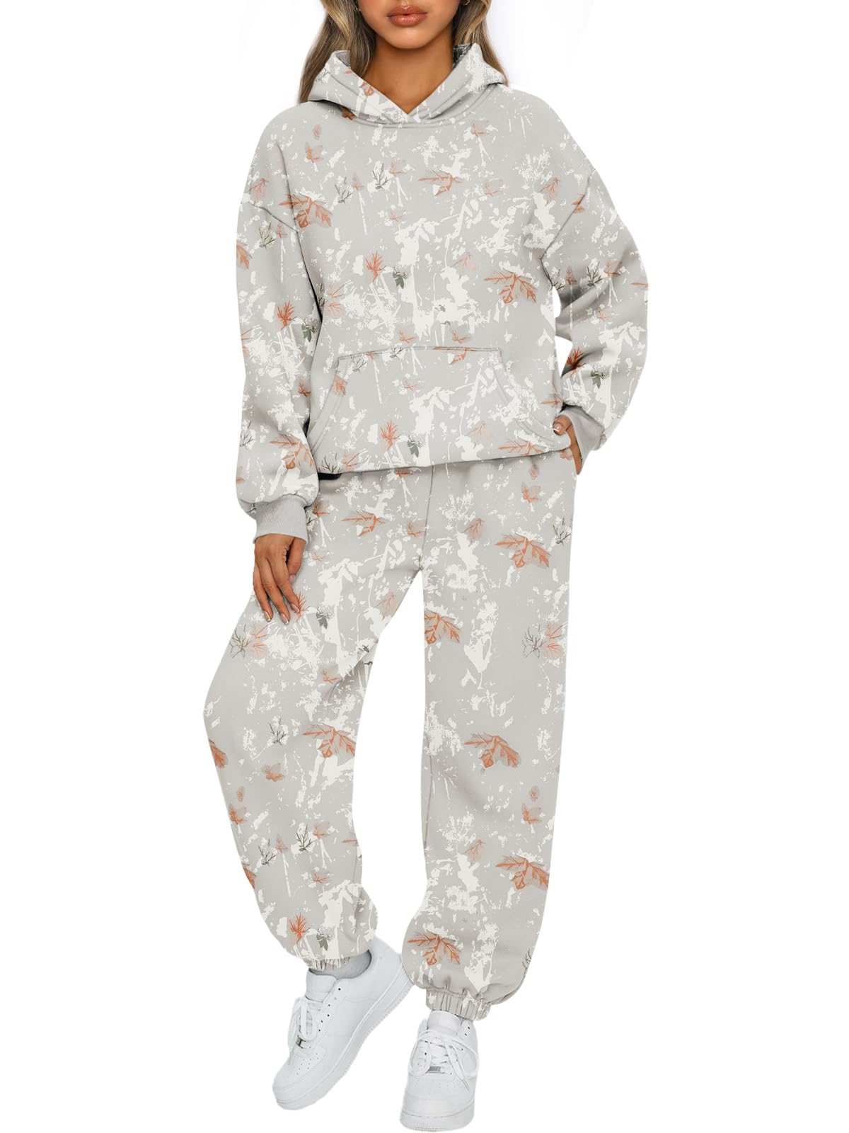 AUTOMET Women’s Oversized Fleece Hoodie & Joggers Set