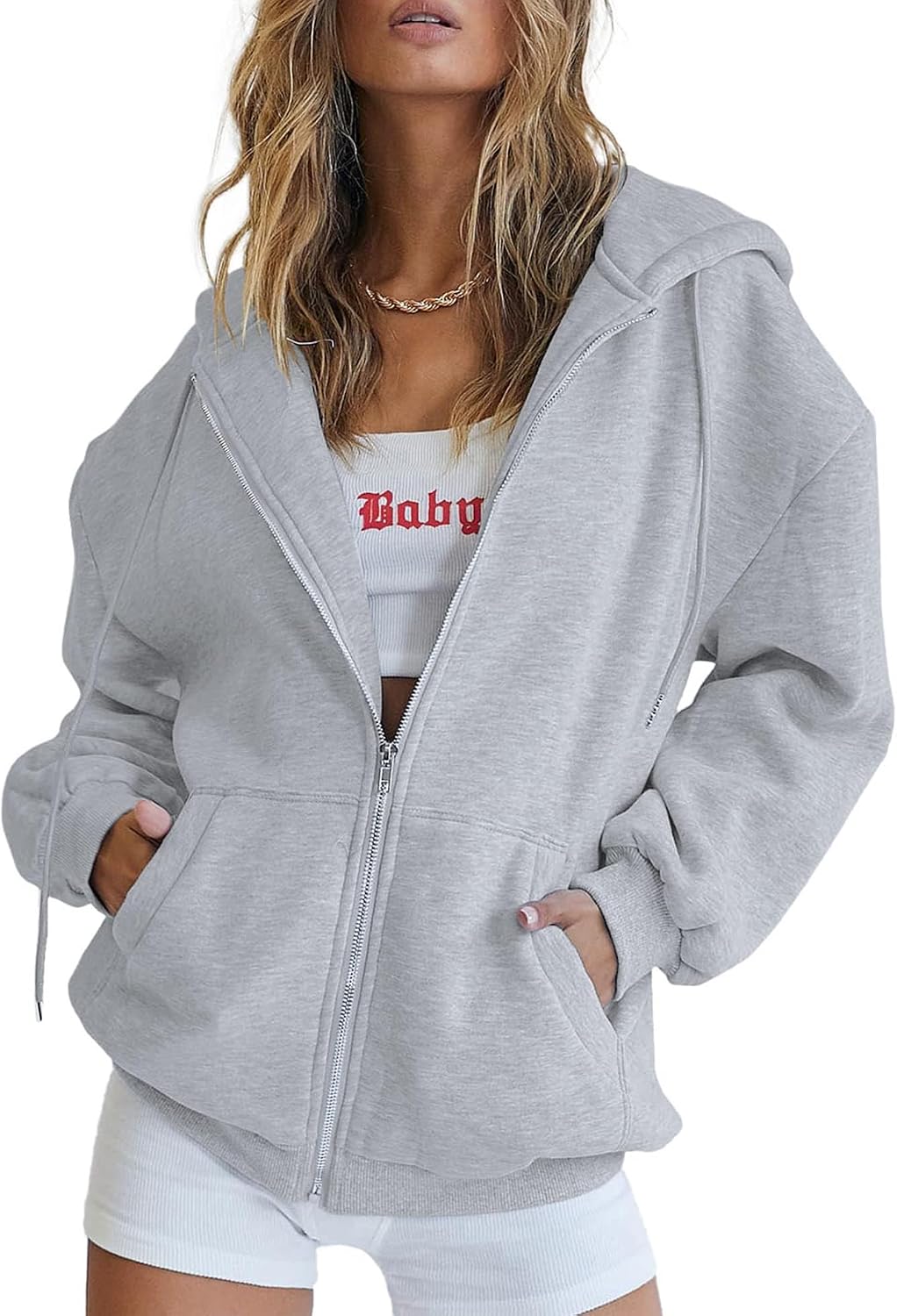 PRETTYGARDEN Women’s Fleece-Lined Zip-Up Hoodie