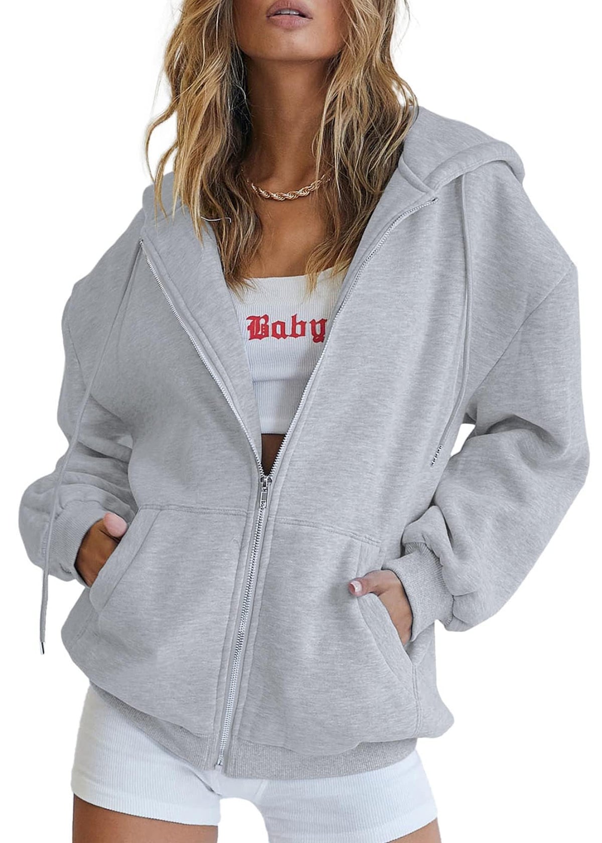 PRETTYGARDEN Women’s Fleece-Lined Zip-Up Hoodie