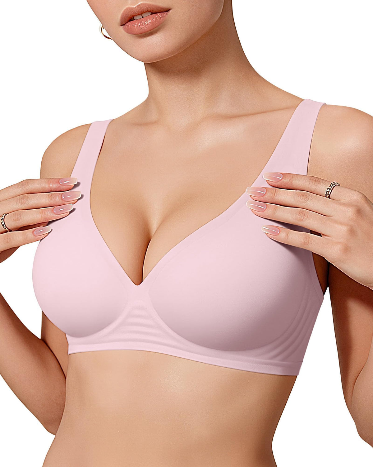 OEAK Women’s Wireless Deep V Bralette