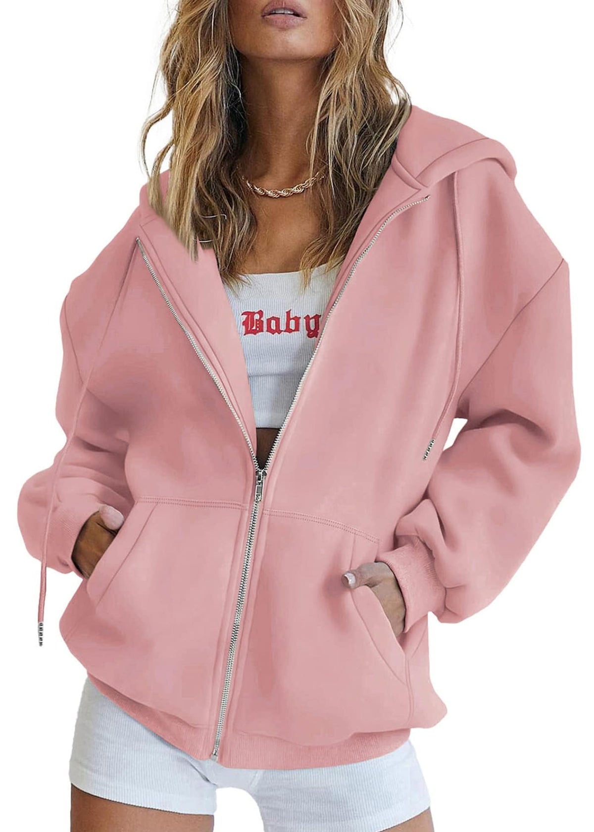 PRETTYGARDEN Women’s Fleece-Lined Zip-Up Hoodie