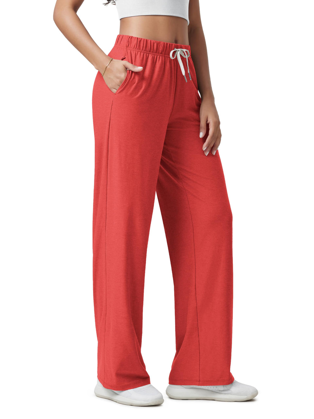 ODODOS Women’s Straight-Leg Lounge Pants with Pockets