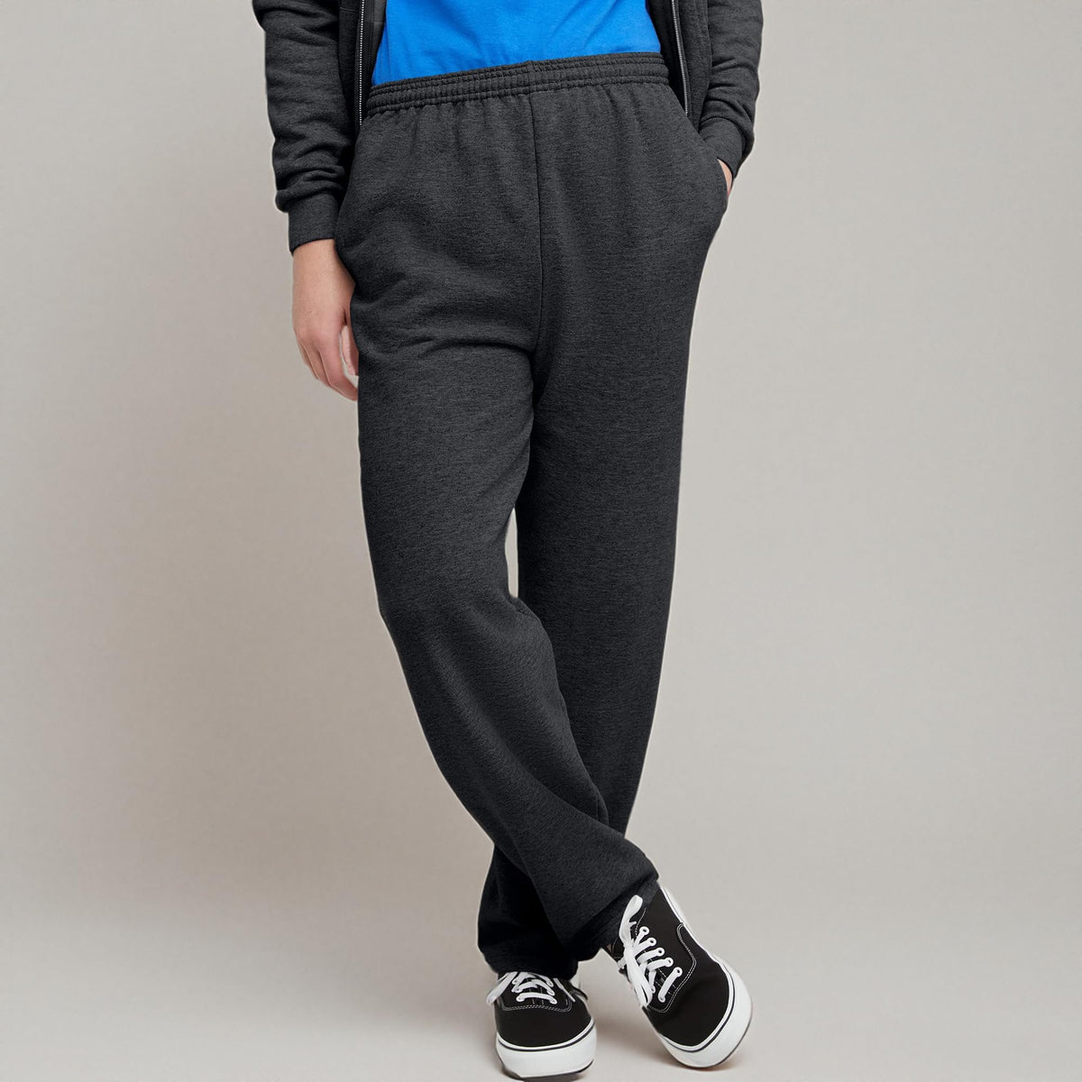 Hanes Men’s EcoSmart Open-Hem Fleece Sweatpants