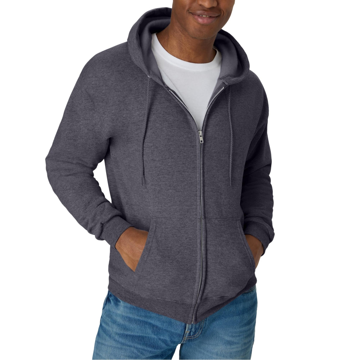 Hanes Men’s EcoSmart Fleece Full-Zip Hoodie