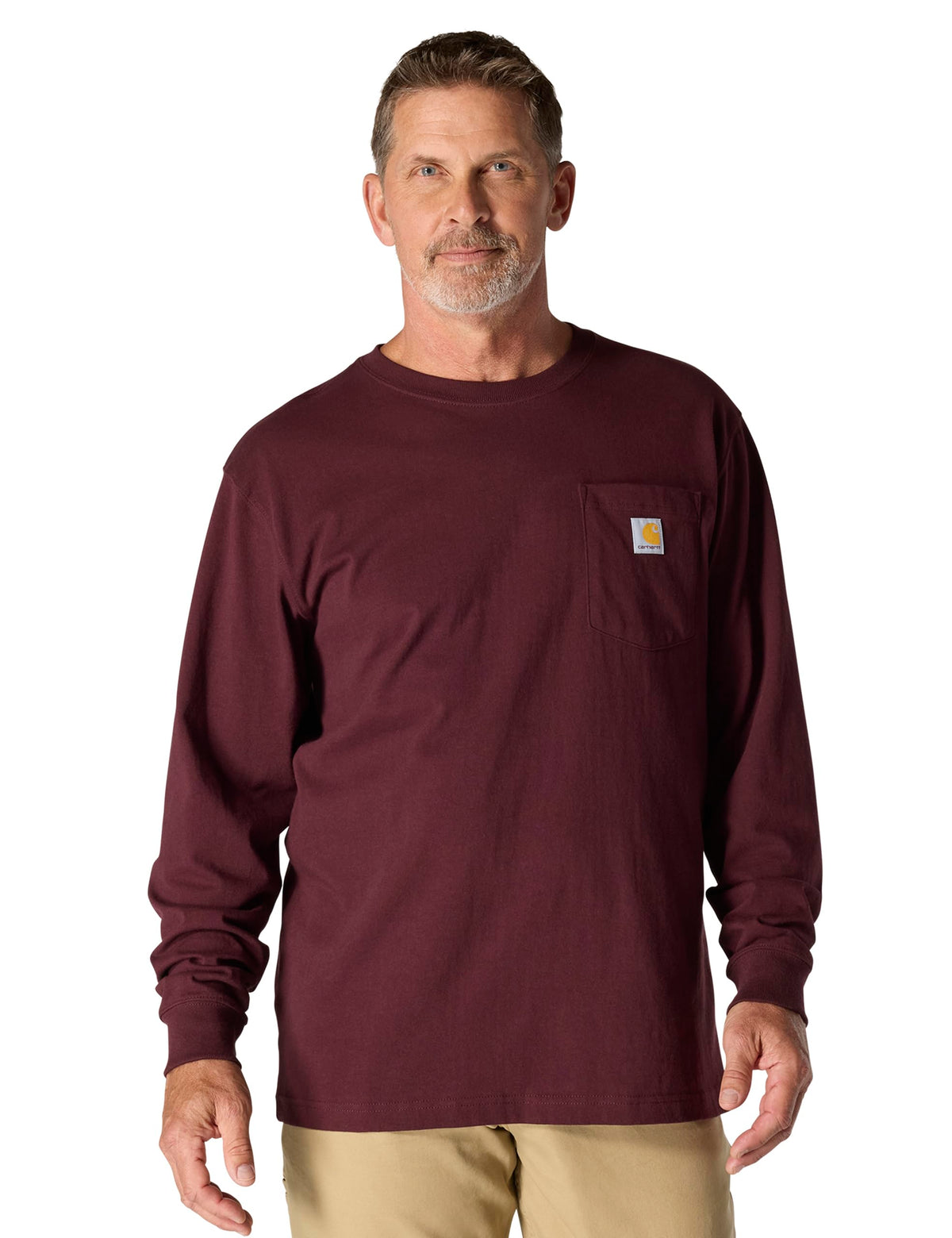 Carhartt Men’s Dearborn Loose Fit Long Sleeve Pocket Tee