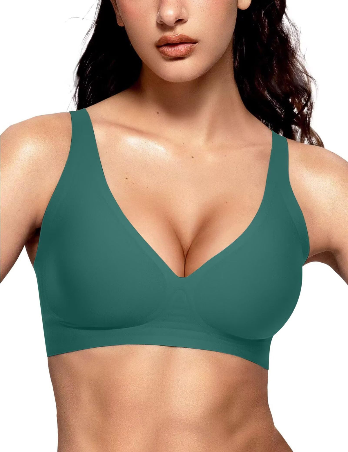 Vertvie Women’s Wireless Plunge Jelly Bra