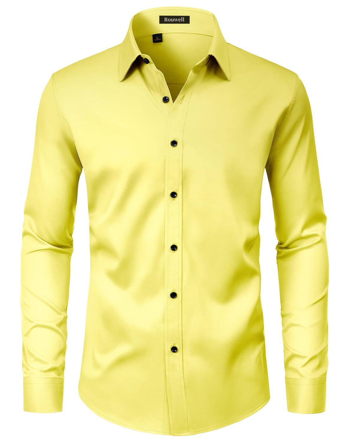 Men’s Regular Fit Long Sleeve Stretch Dress Shirt