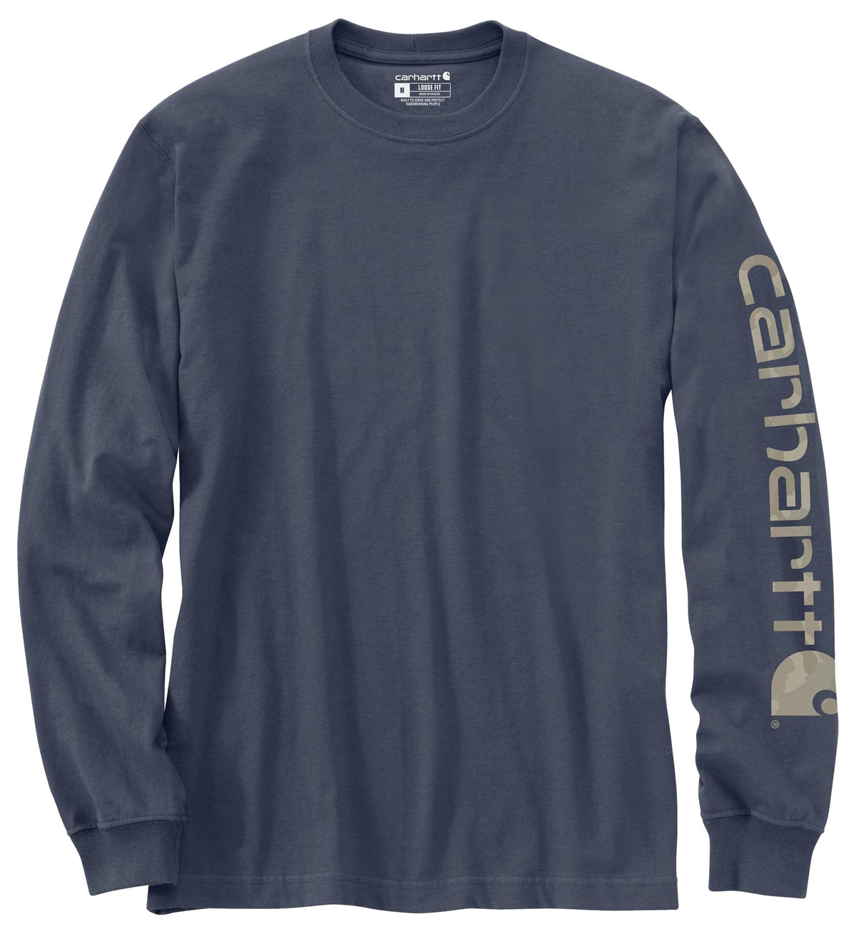Carhartt Men’s Dearborn Loose Fit Long Sleeve Logo Tee