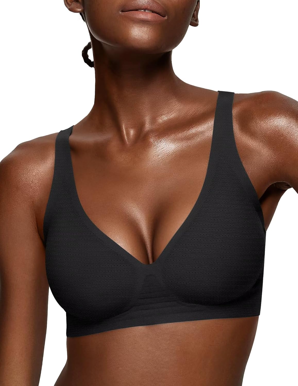Vertvie Women’s Wireless Plunge Jelly Bra