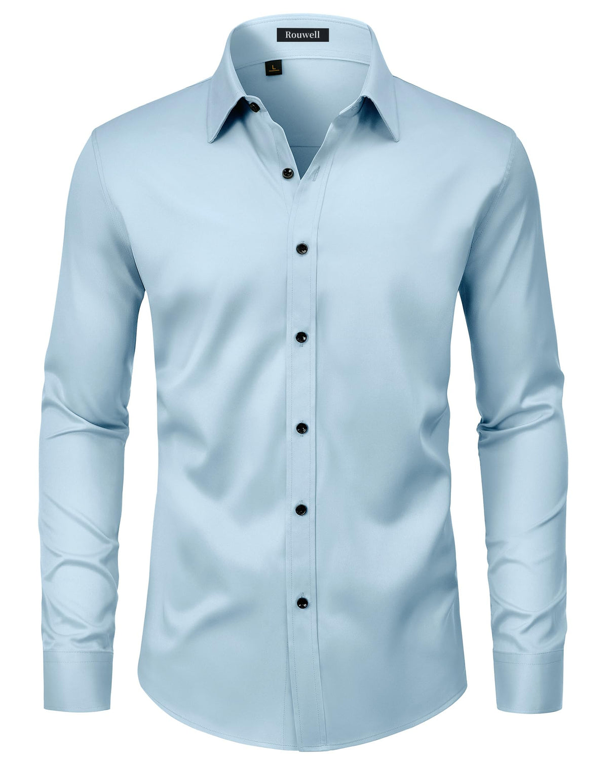 Men’s Regular Fit Long Sleeve Stretch Dress Shirt