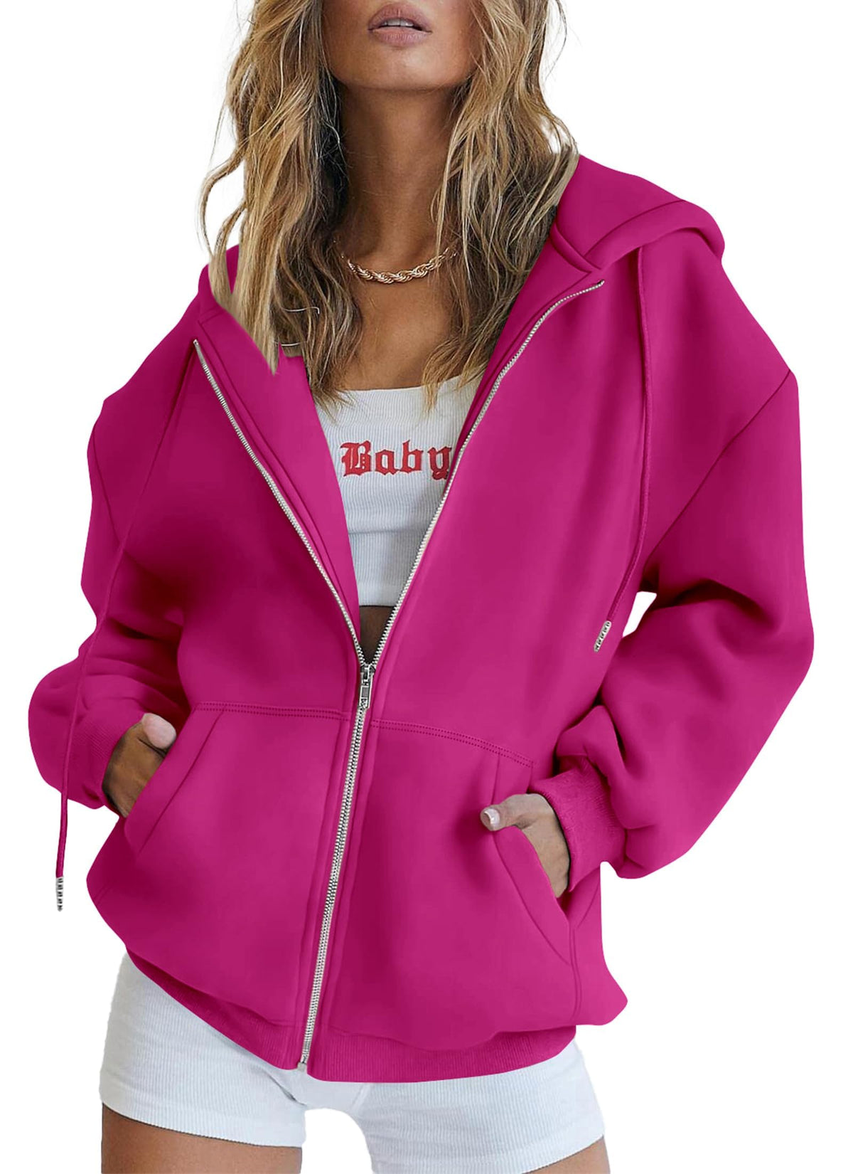 PRETTYGARDEN Women’s Fleece-Lined Zip-Up Hoodie