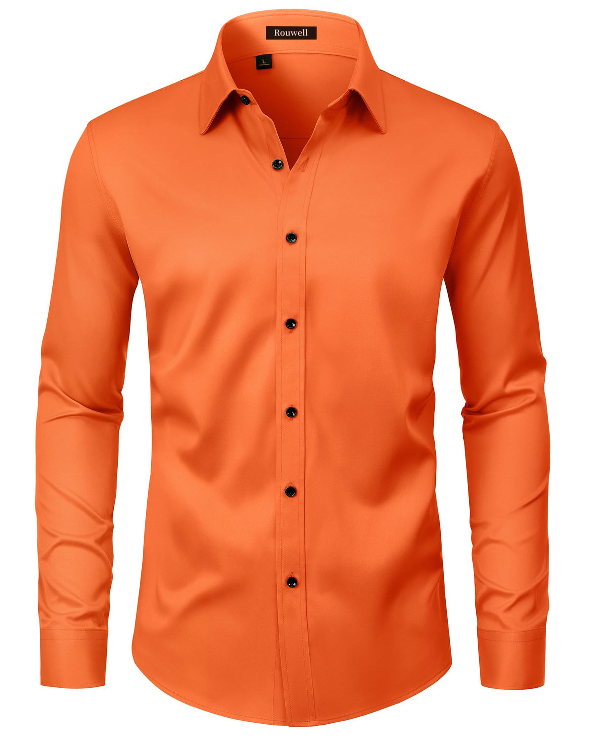 Men’s Regular Fit Long Sleeve Stretch Dress Shirt