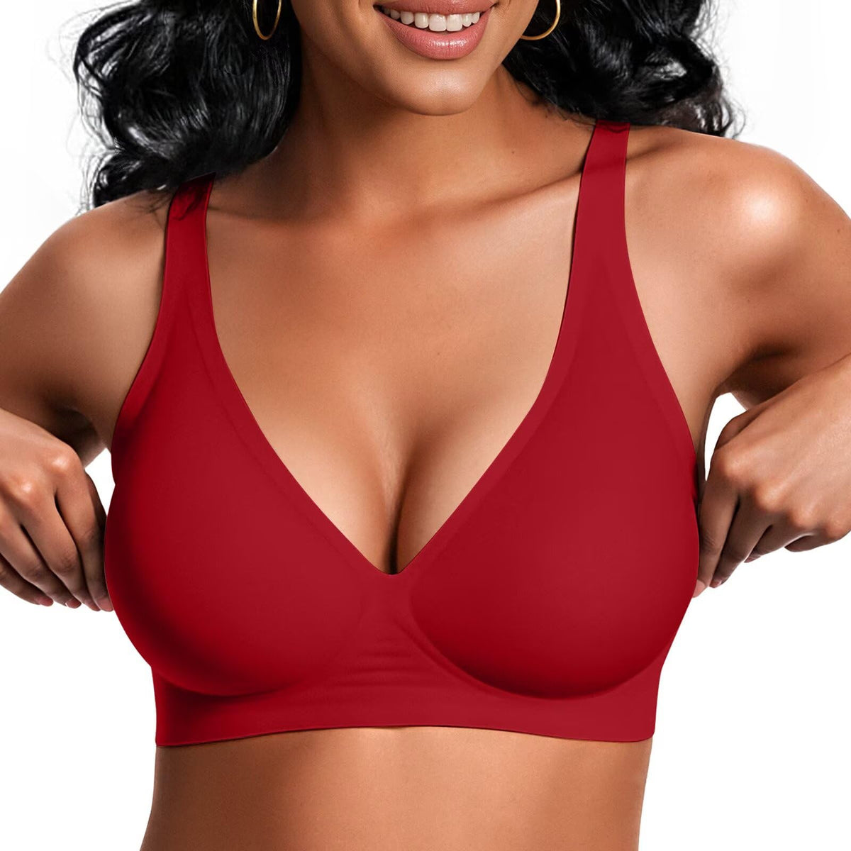 Vertvie Women’s Wireless Plunge Jelly Bra