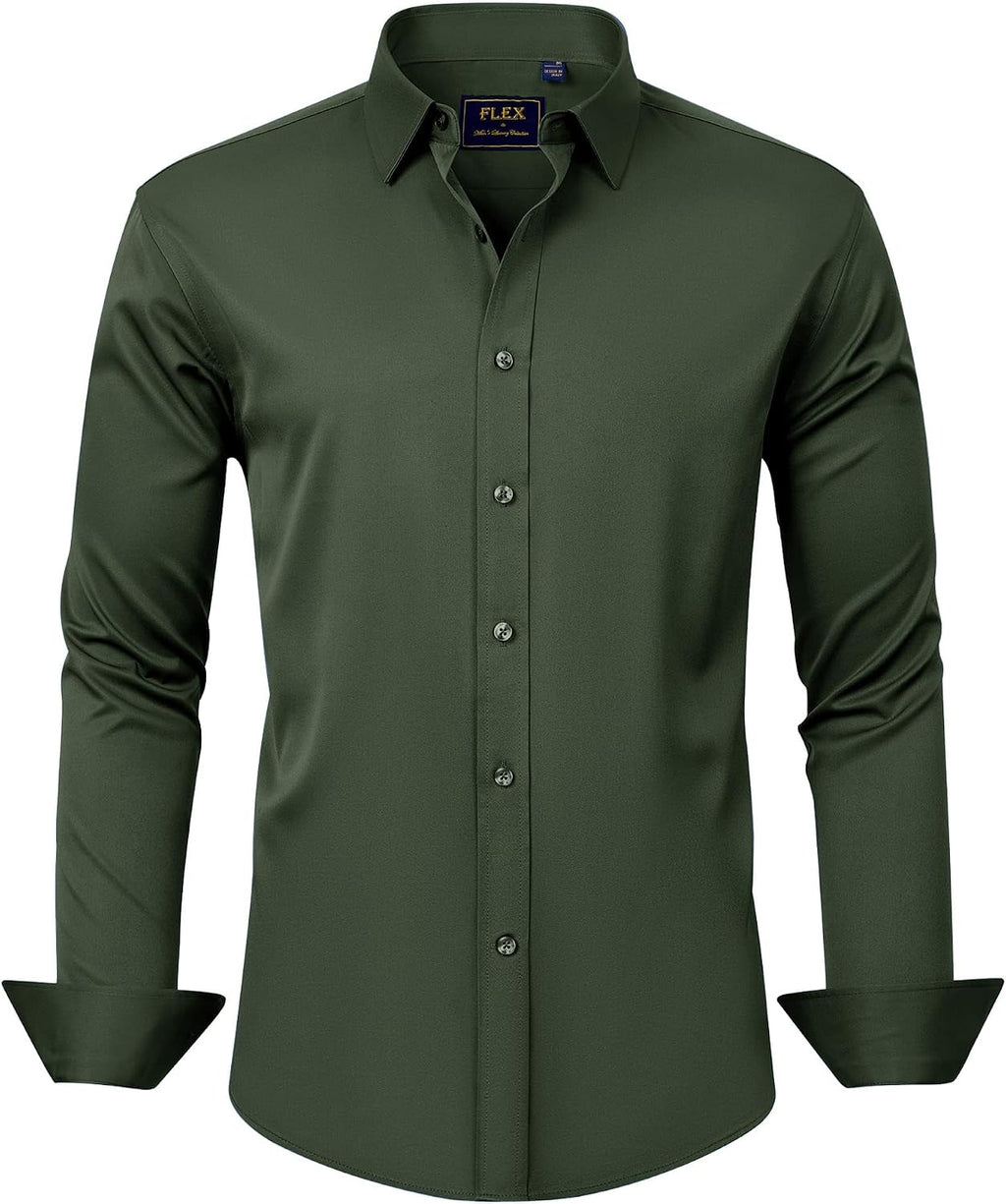 J.VER Men’s Long Sleeve Stretch Dress Shirt