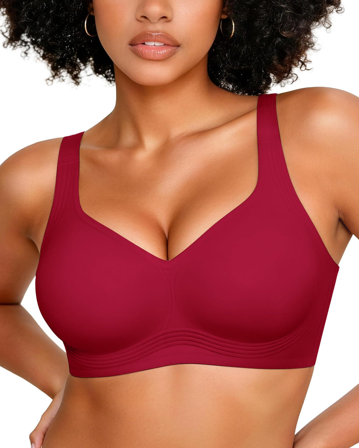 OEAK Women’s Full-Coverage Wireless Convertible Jelly Bra