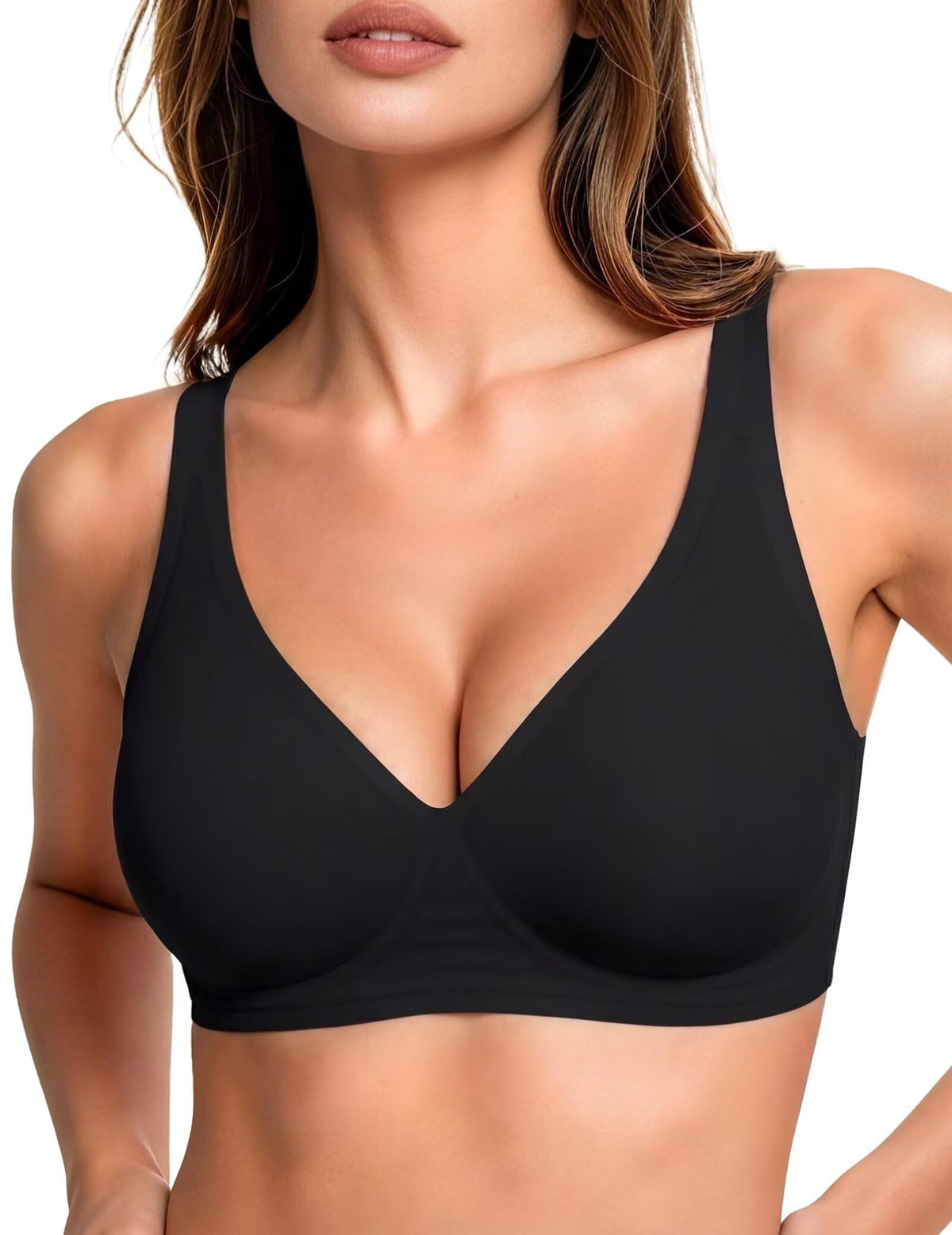 Vertvie Women’s Wireless Plunge Jelly Bra