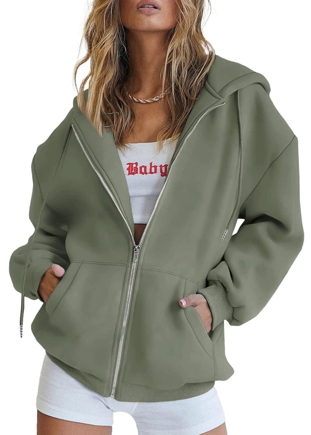 PRETTYGARDEN Women’s Fleece-Lined Zip-Up Hoodie