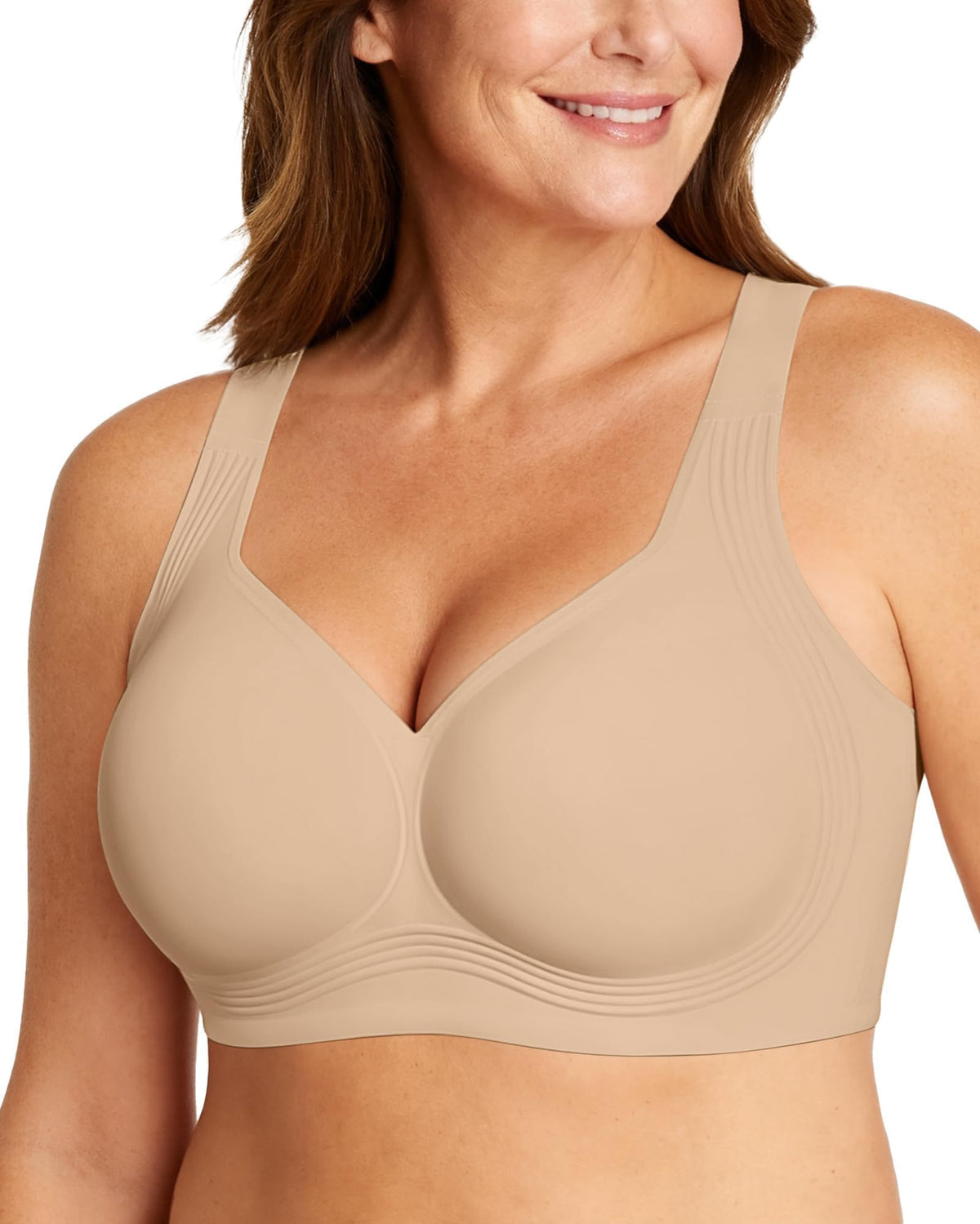 OEAK Women’s Full-Coverage Wireless Convertible Jelly Bra