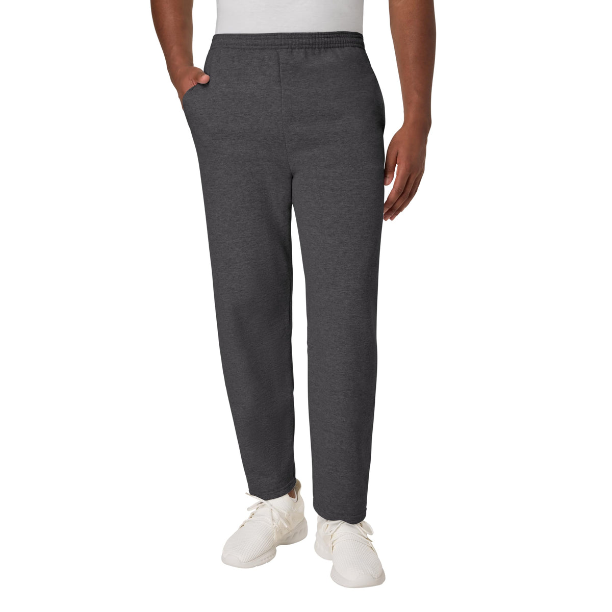 Hanes Men’s EcoSmart Open-Hem Fleece Sweatpants