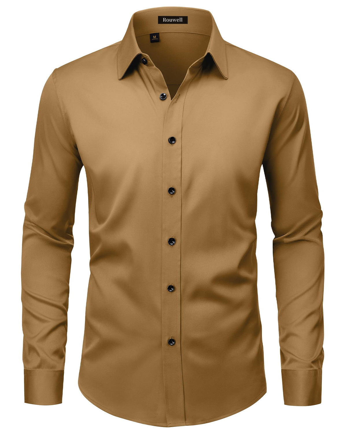 Men’s Regular Fit Long Sleeve Stretch Dress Shirt