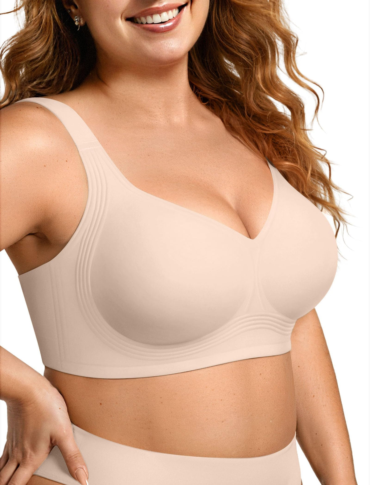 OEAK Women’s Full-Coverage Wireless Convertible Jelly Bra