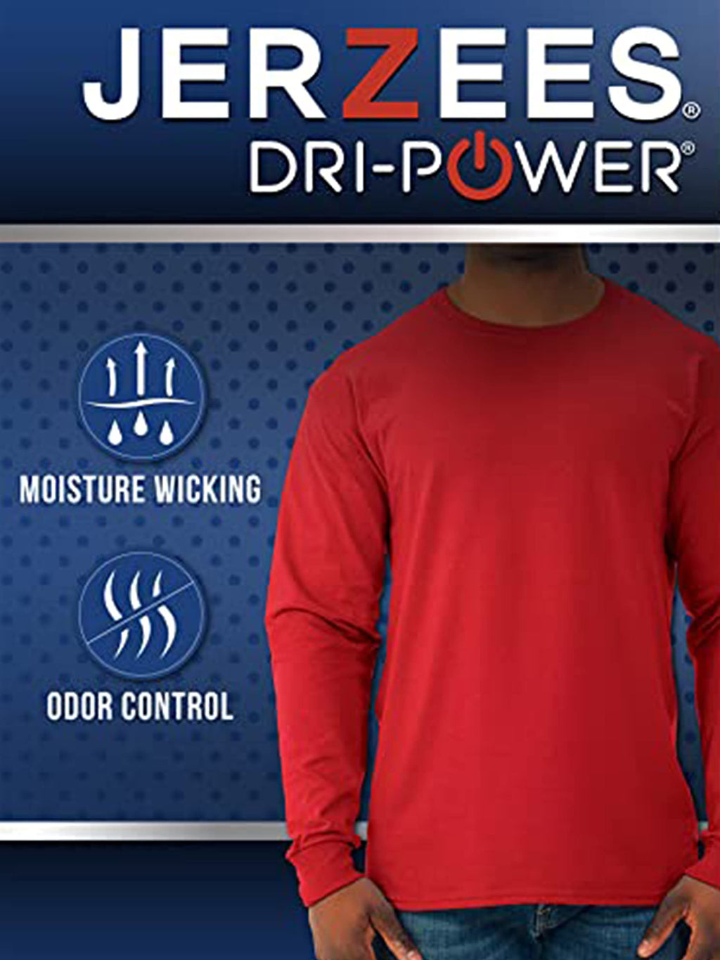 Jerzees Men’s Dri-Power Long Sleeve Tee