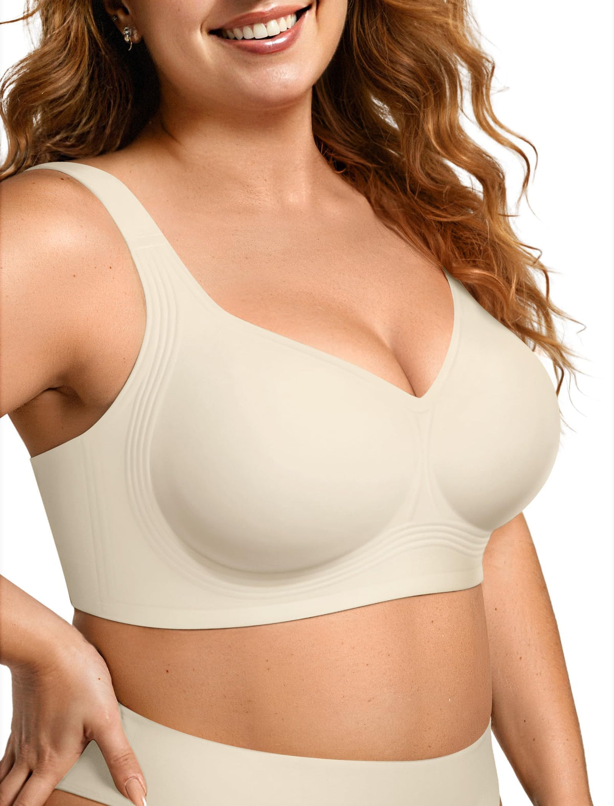 OEAK Women’s Full-Coverage Wireless Convertible Jelly Bra
