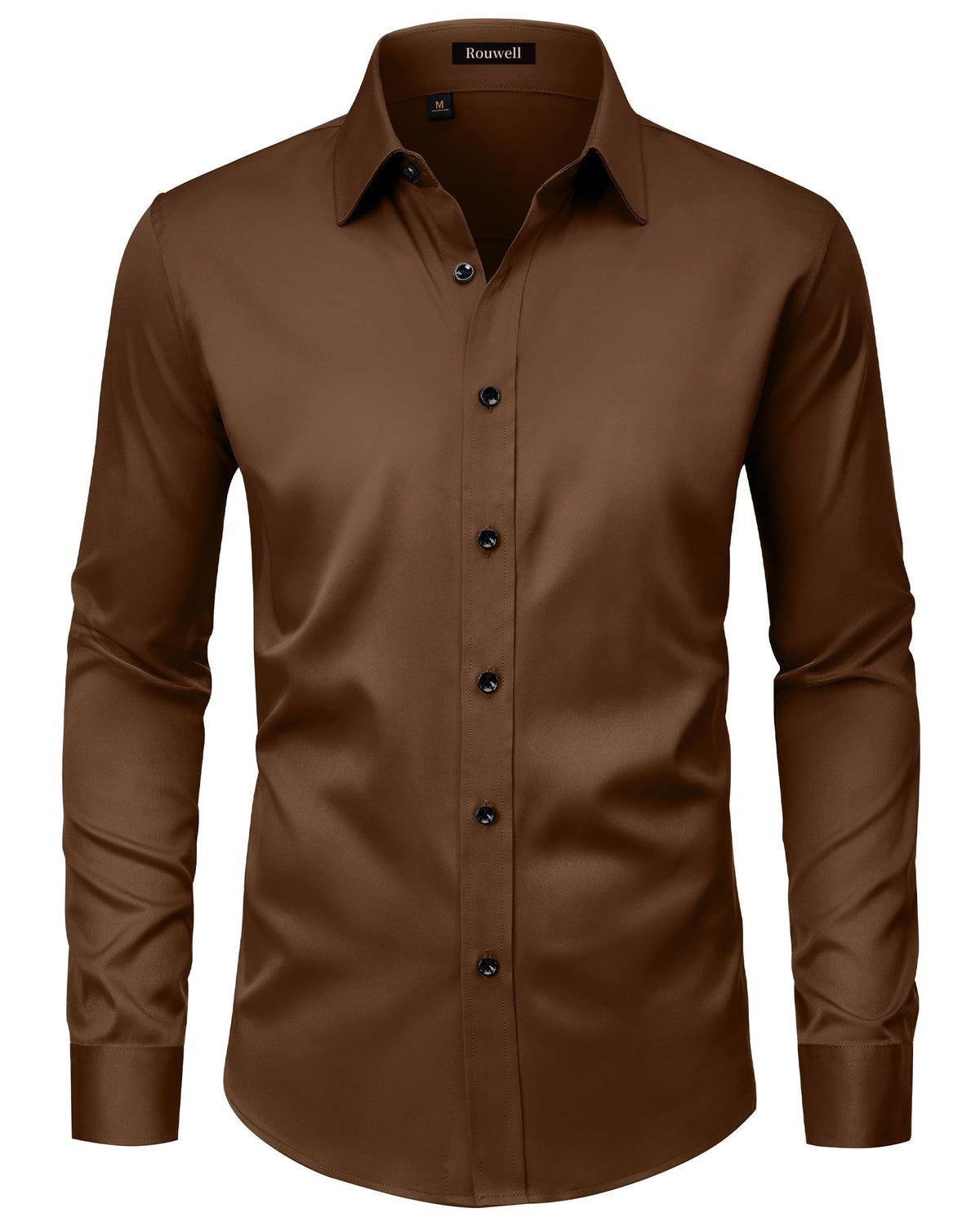 Men’s Regular Fit Long Sleeve Stretch Dress Shirt