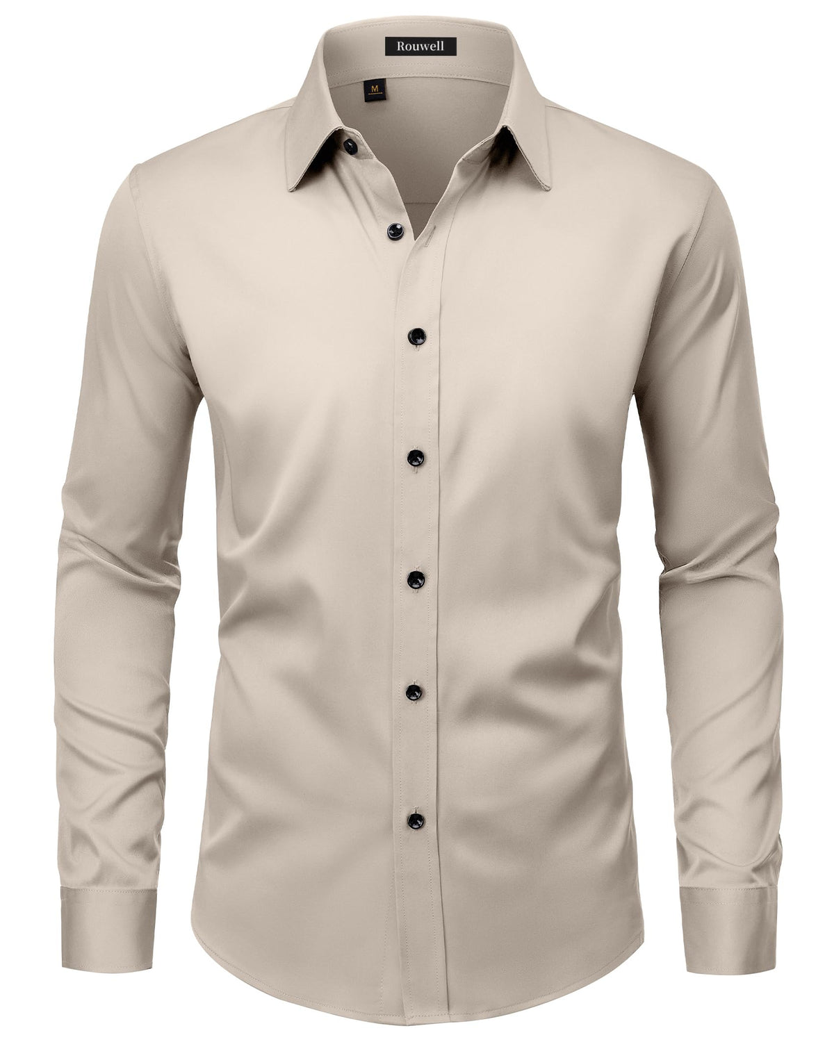 Men’s Regular Fit Long Sleeve Stretch Dress Shirt