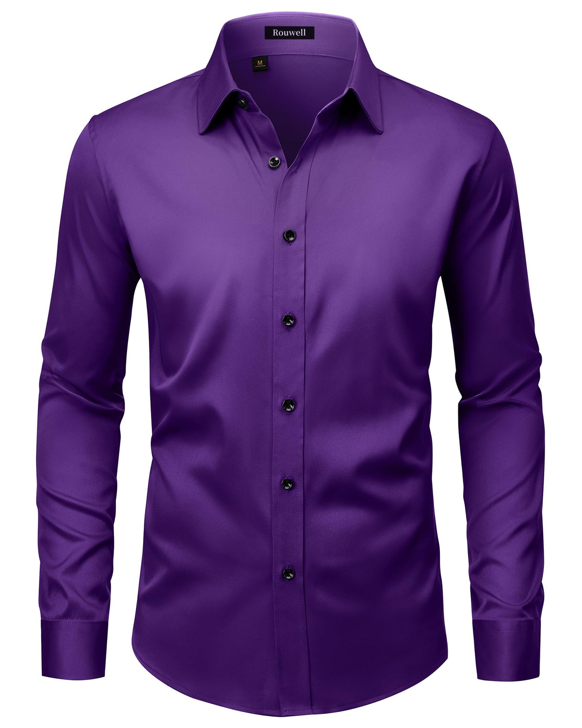 Men’s Regular Fit Long Sleeve Stretch Dress Shirt