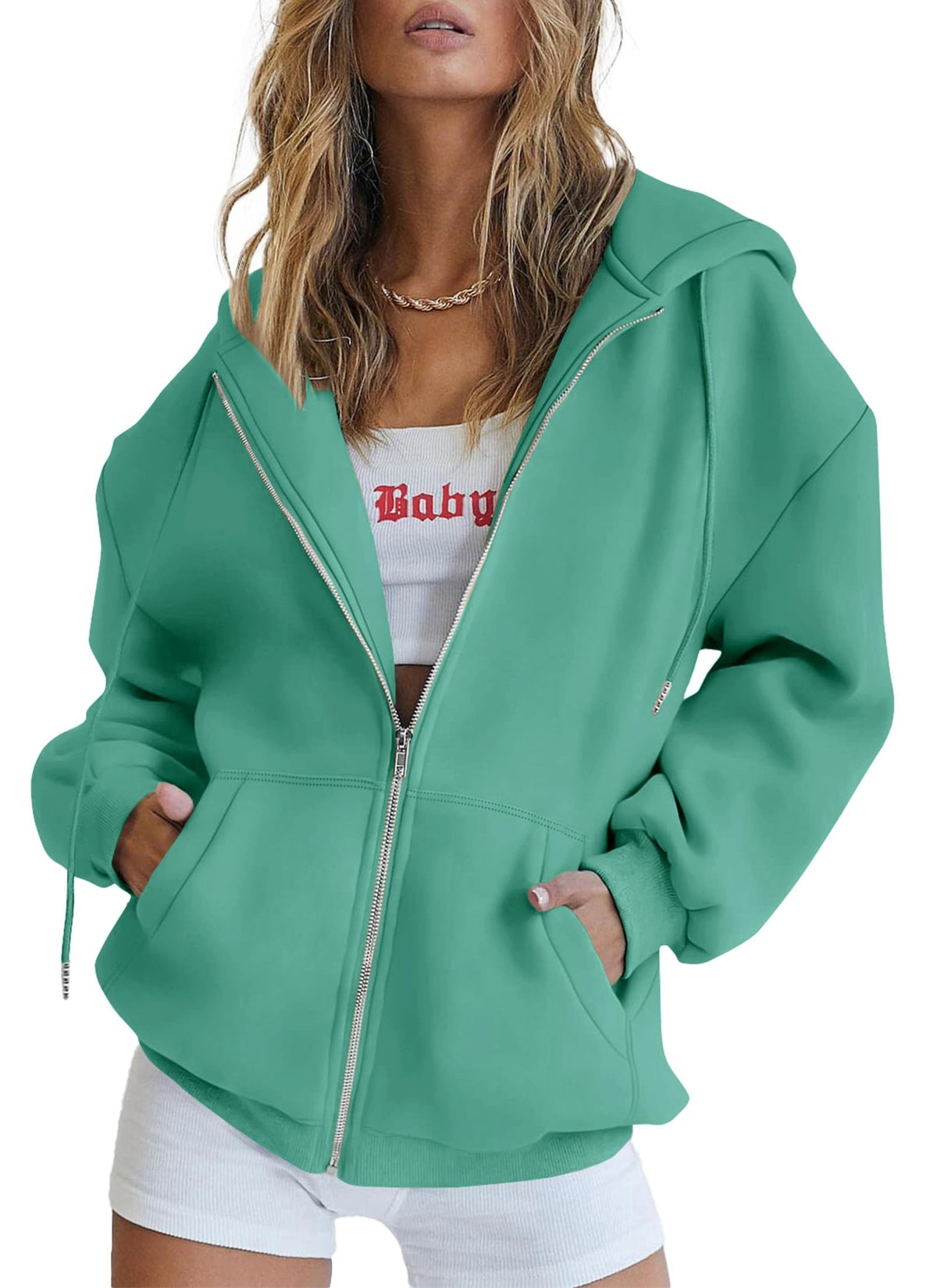 PRETTYGARDEN Women’s Fleece-Lined Zip-Up Hoodie