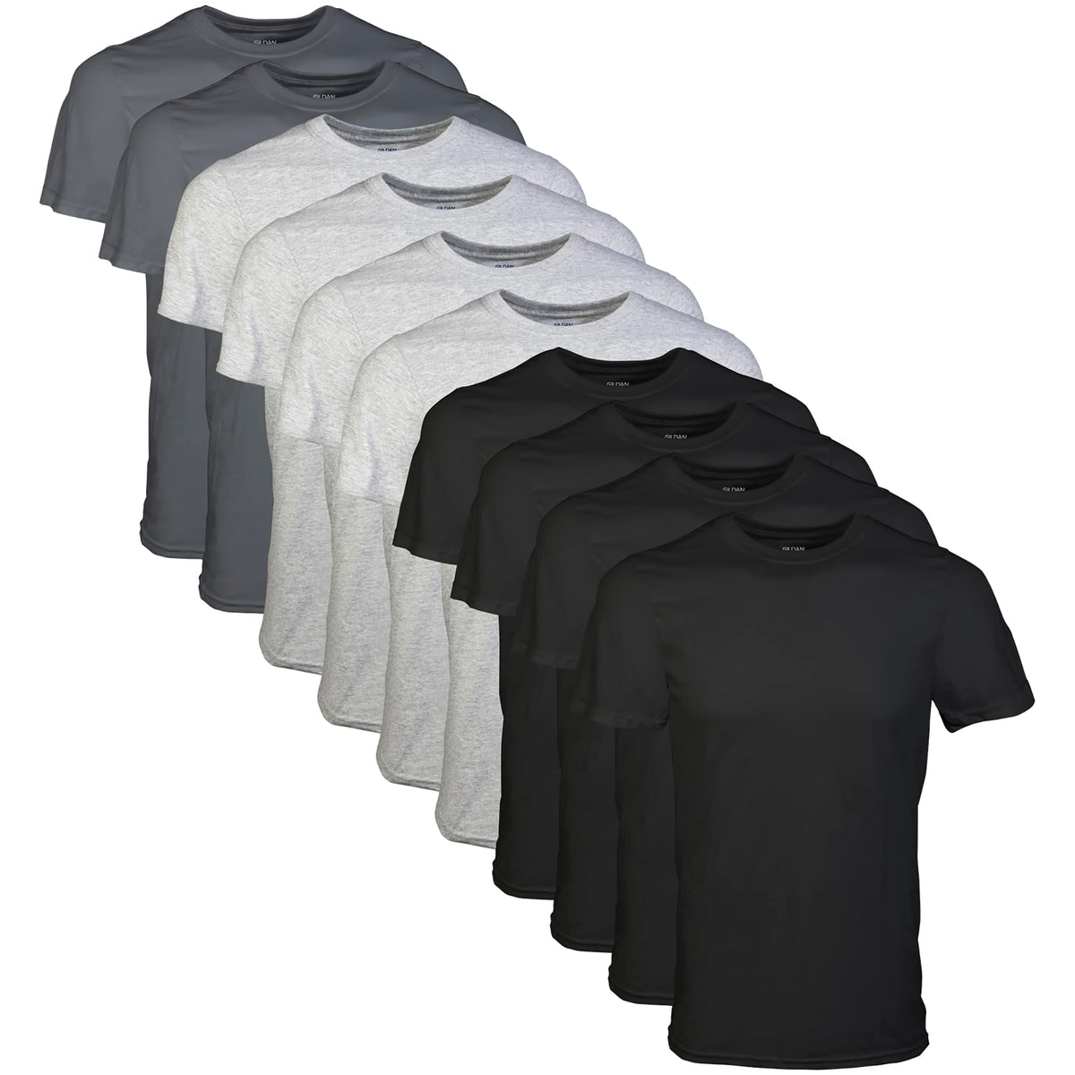 Gildan Men’s Cotton Crewneck T-Shirts, Multipack