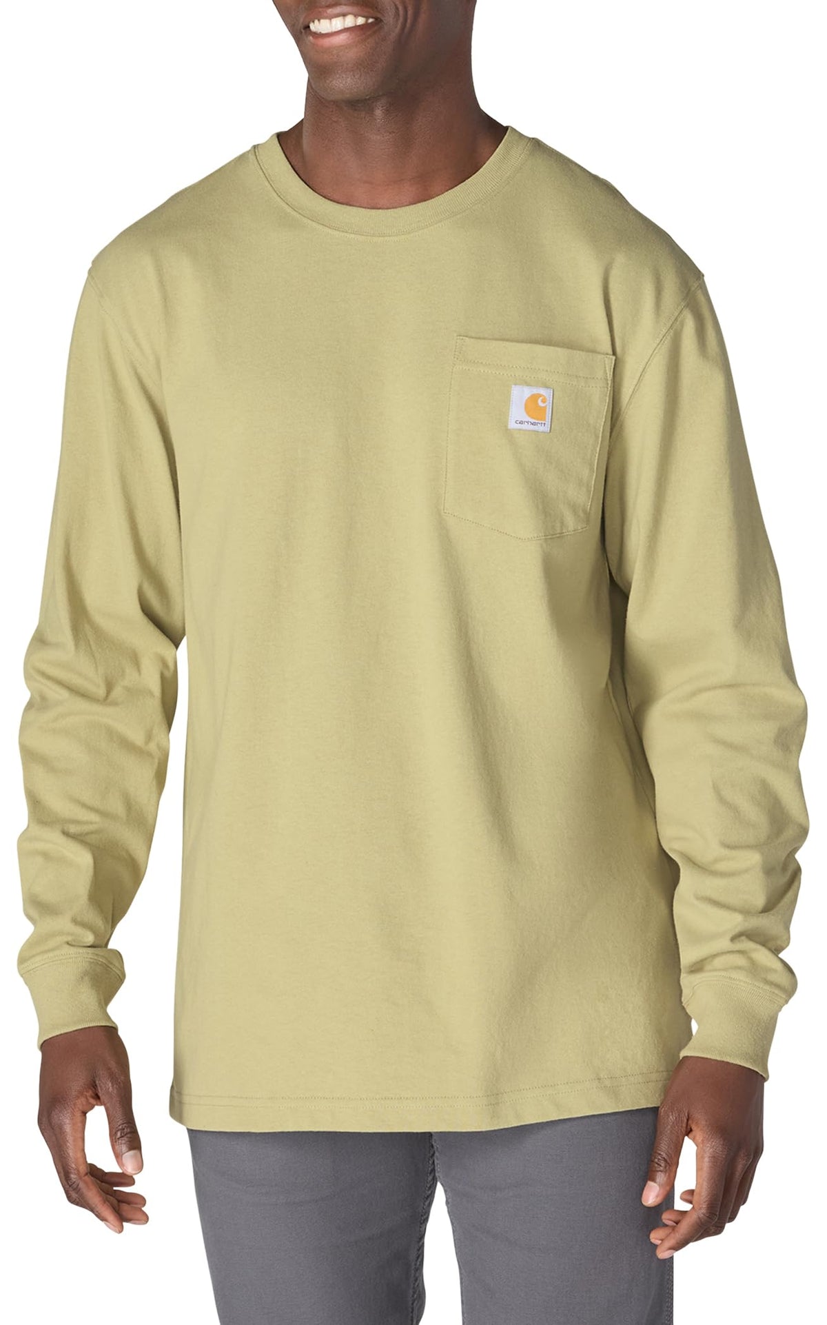 Carhartt Men’s Dearborn Loose Fit Long Sleeve Pocket Tee