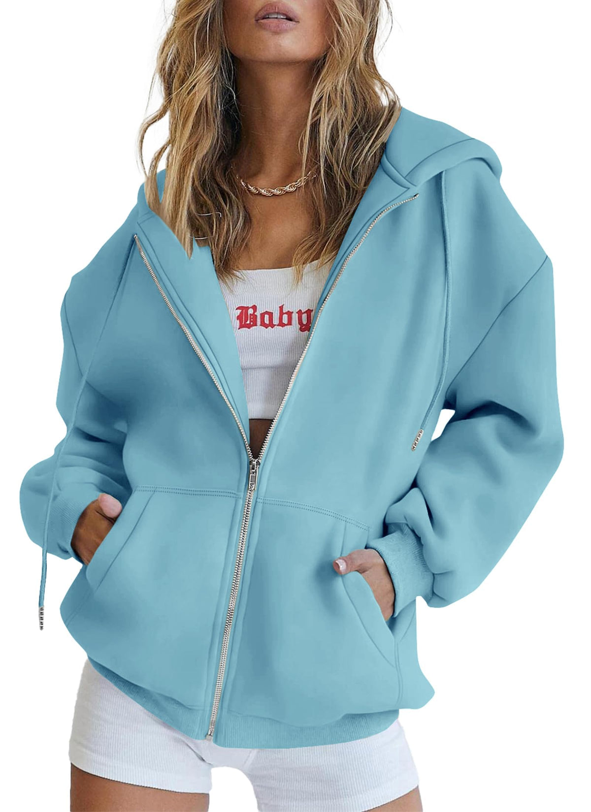PRETTYGARDEN Women’s Fleece-Lined Zip-Up Hoodie