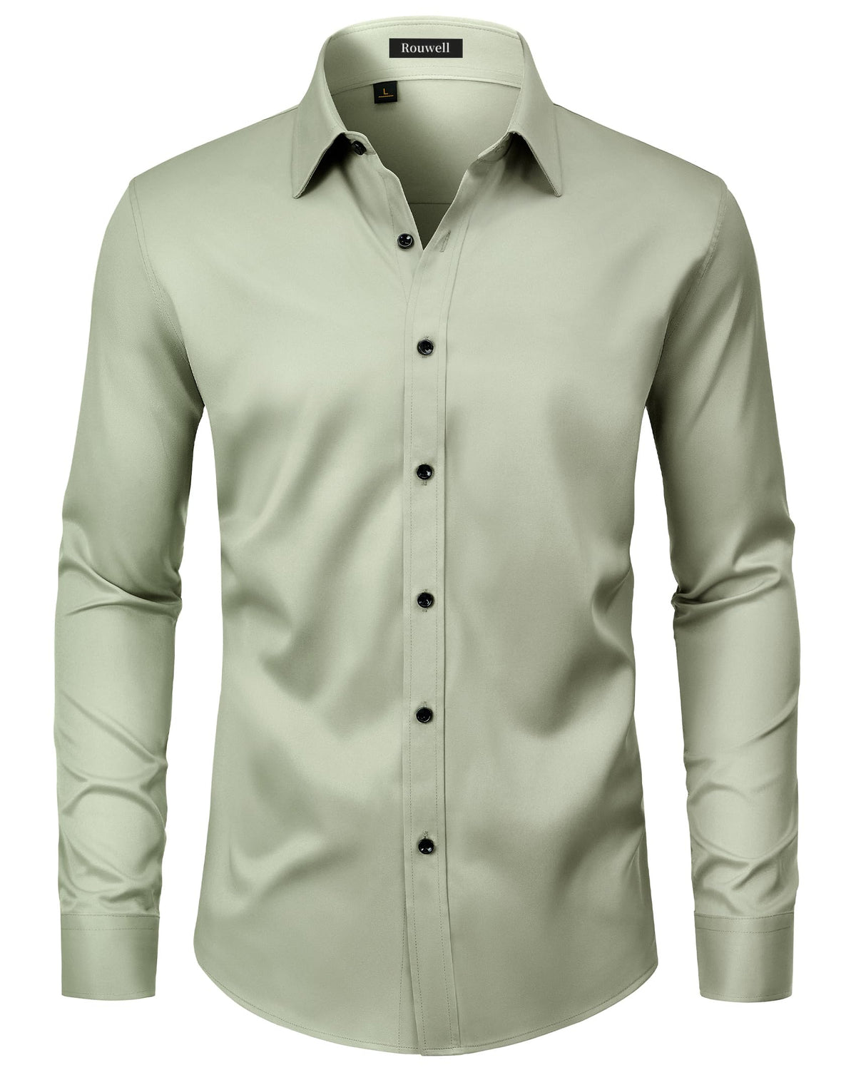 Men’s Regular Fit Long Sleeve Stretch Dress Shirt