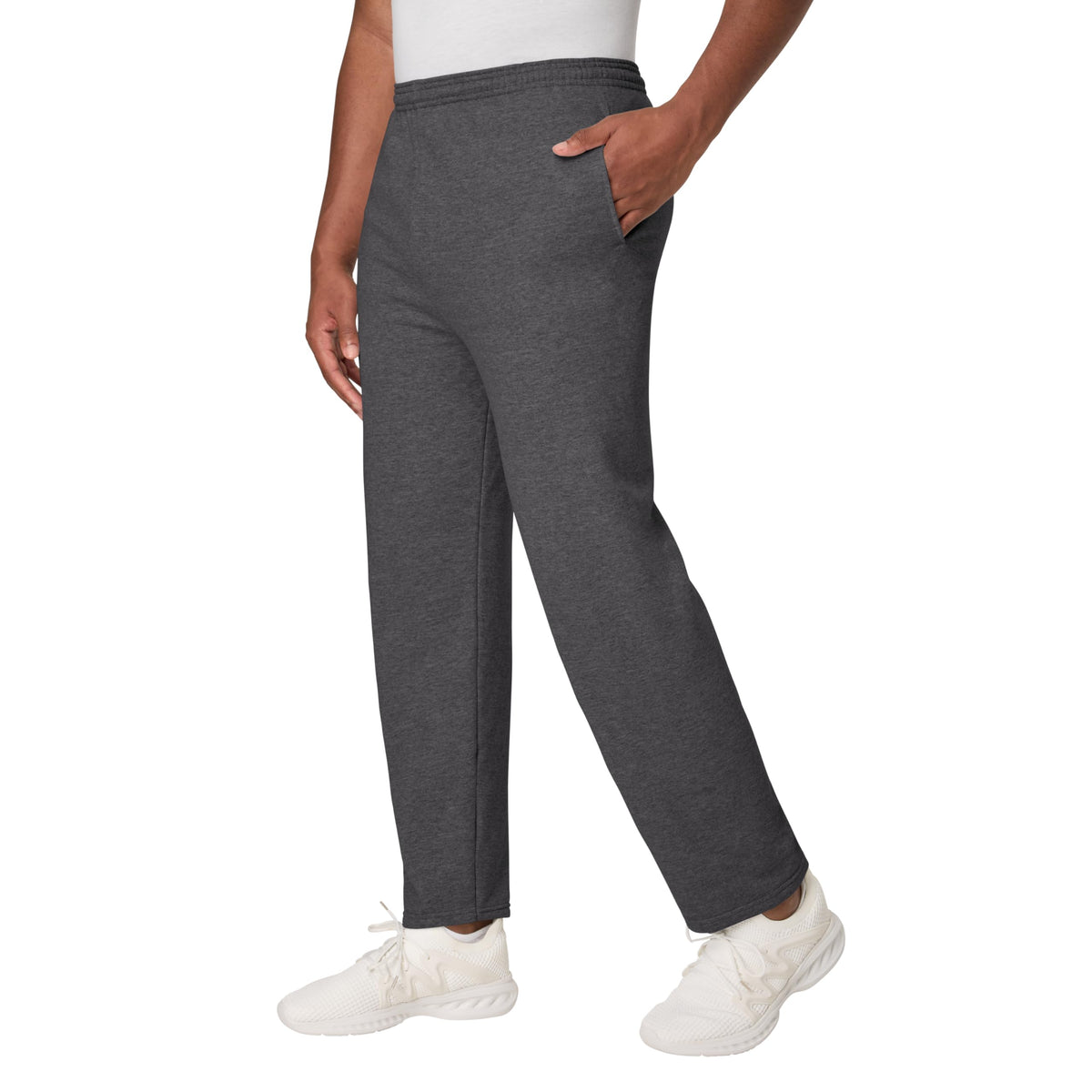Hanes Men’s EcoSmart Open-Hem Fleece Sweatpants