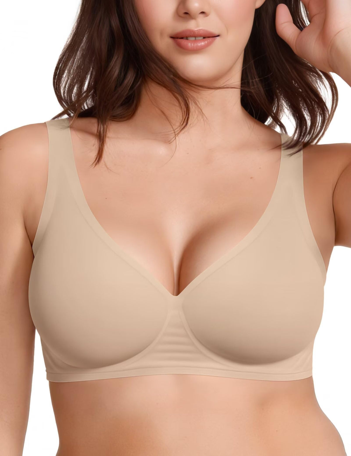 Vertvie Women’s Wireless Plunge Jelly Bra