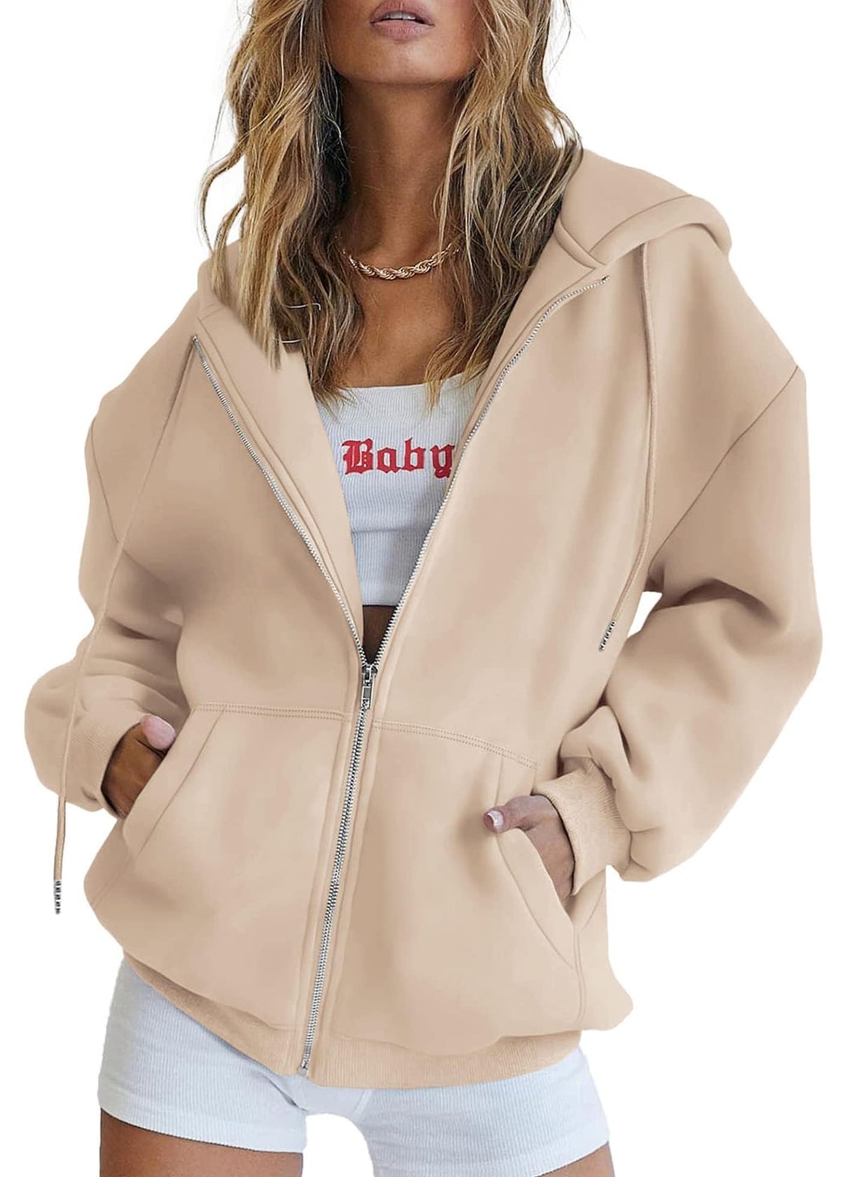 PRETTYGARDEN Women’s Fleece-Lined Zip-Up Hoodie