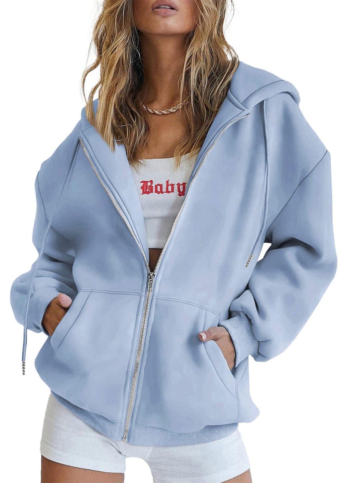 PRETTYGARDEN Women’s Fleece-Lined Zip-Up Hoodie