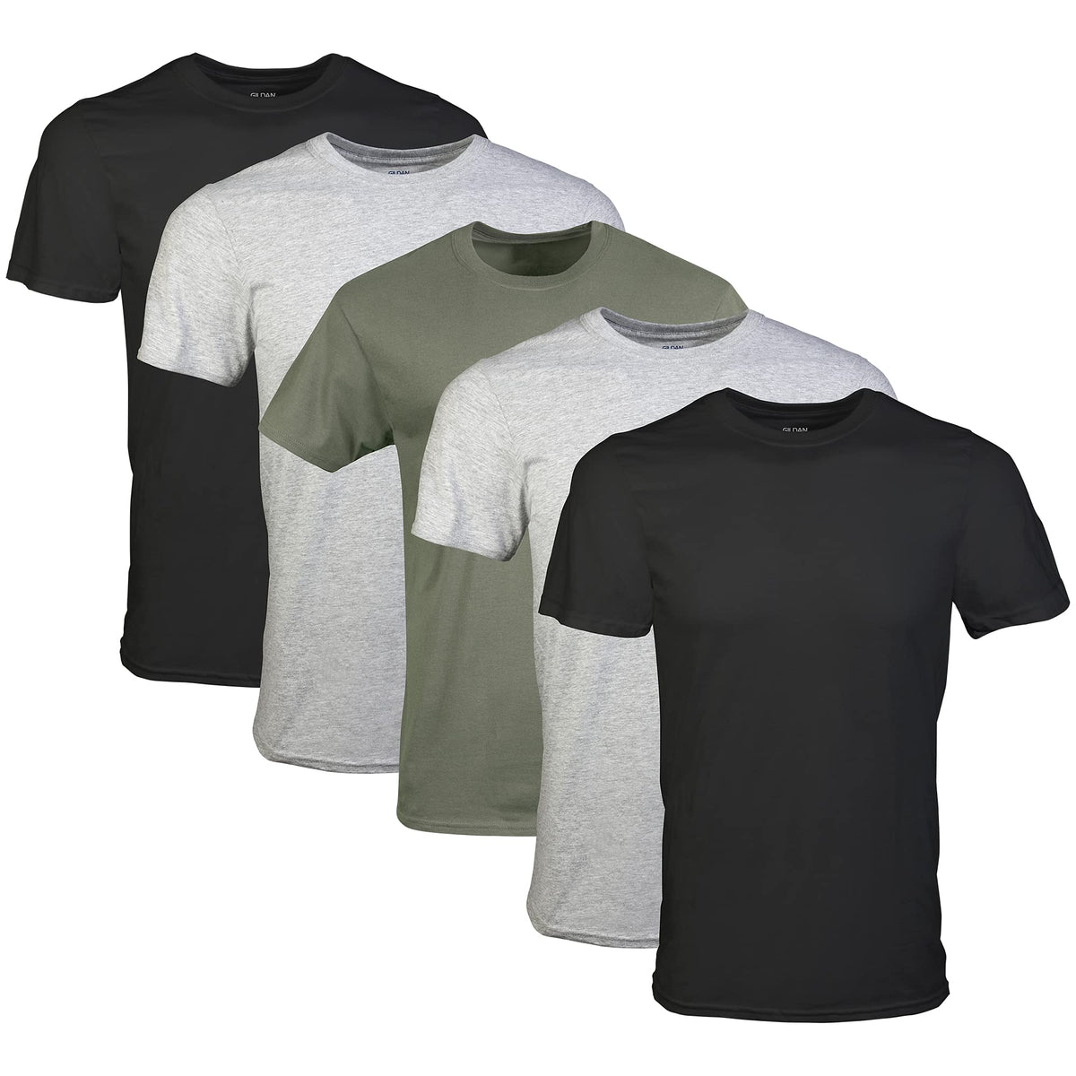 Gildan Men’s Cotton Crewneck T-Shirts, Multipack