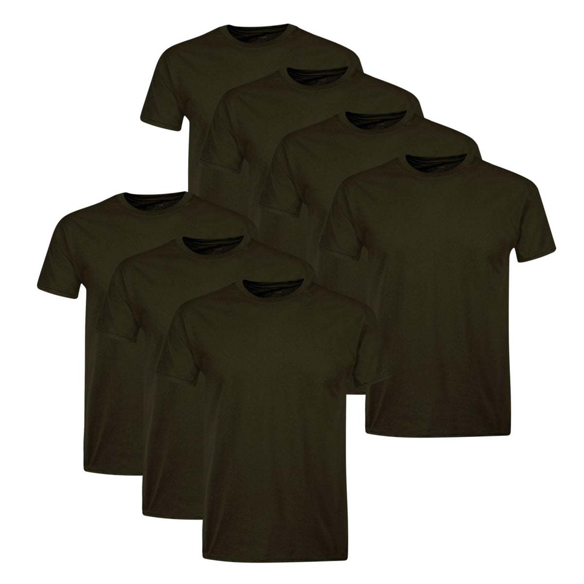 Hanes Men’s Stay-Tucked Cotton Crewneck Undershirts, Multipack