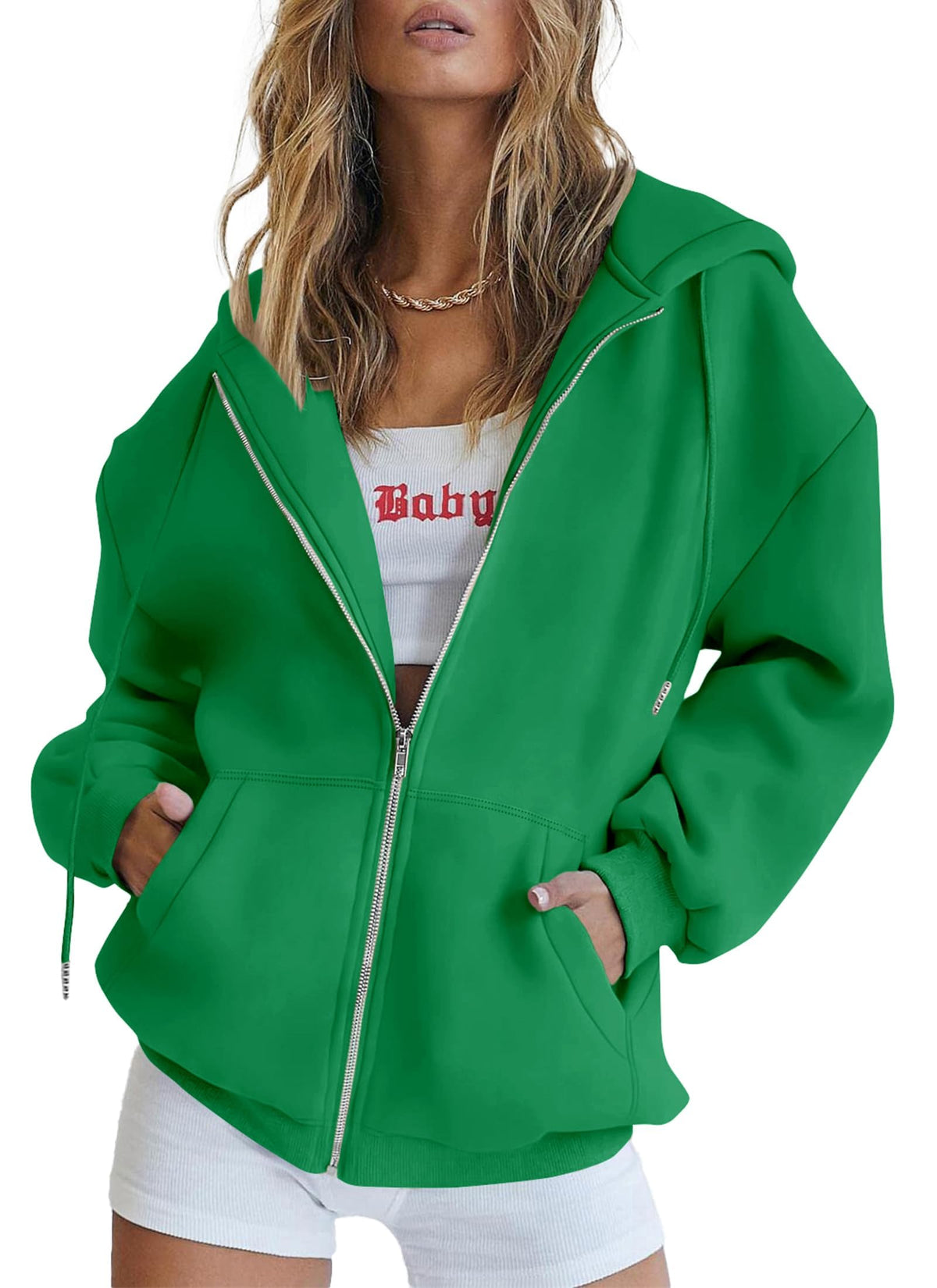 PRETTYGARDEN Women’s Fleece-Lined Zip-Up Hoodie