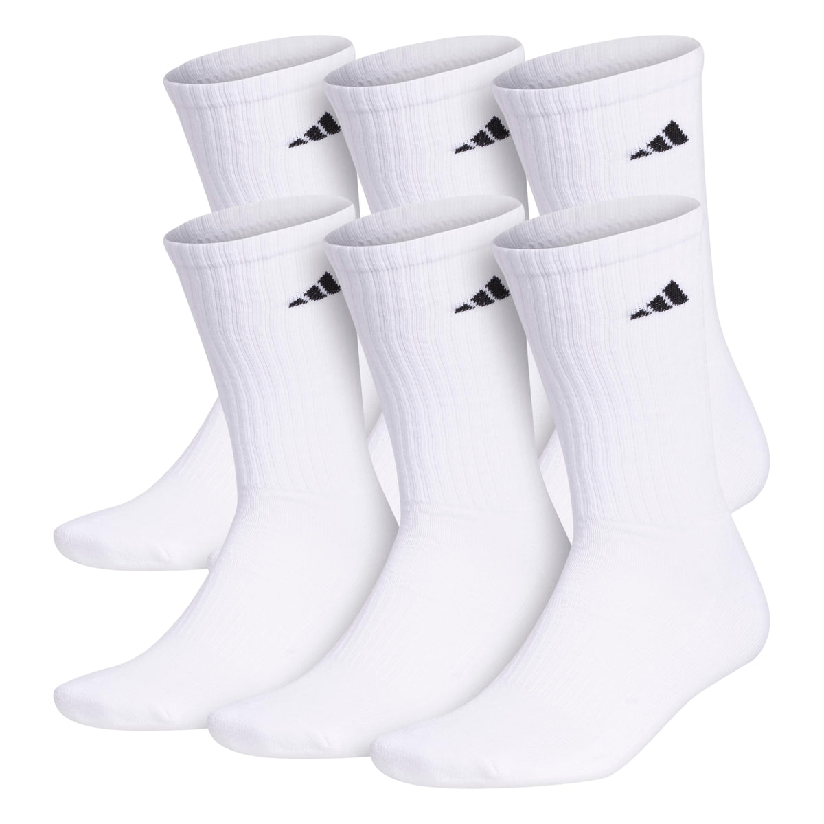 adidas Men’s Athletic Crew Socks, 6 Pairs