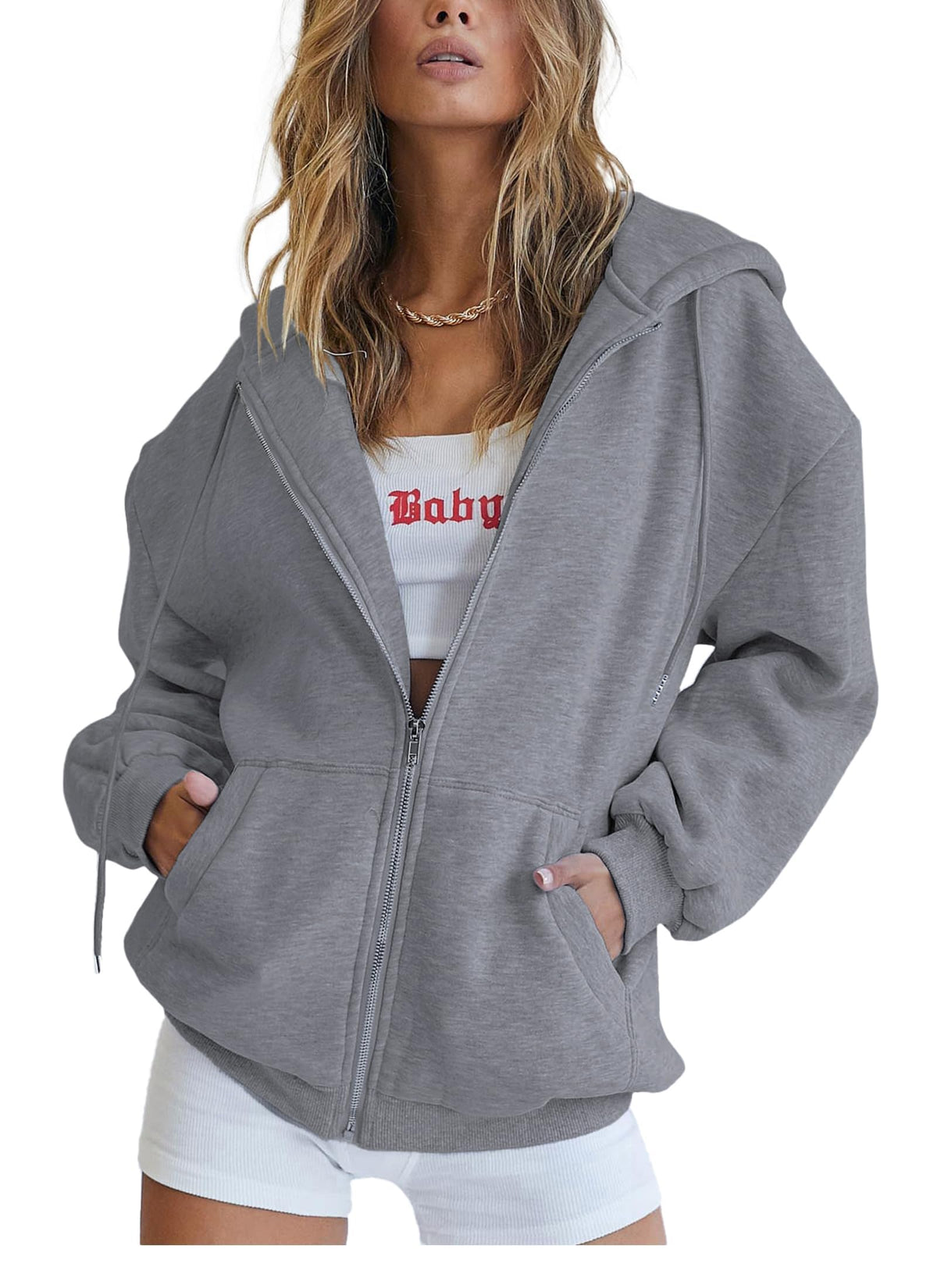 PRETTYGARDEN Women’s Fleece-Lined Zip-Up Hoodie
