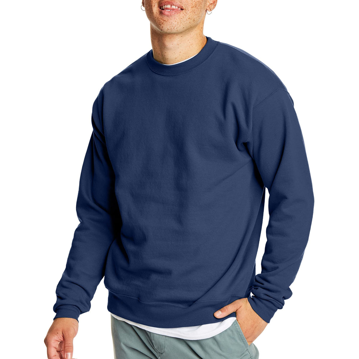 Hanes Men’s EcoSmart Fleece Crewneck Sweatshirt