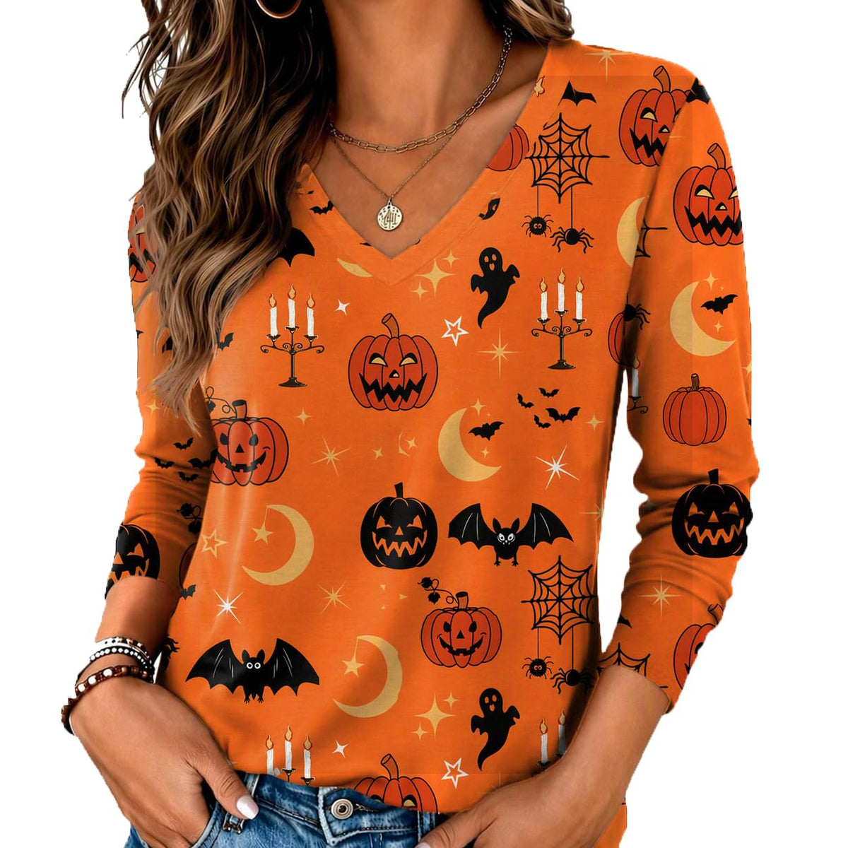 Zeagoo Women’s Long Sleeve V-Neck Tee