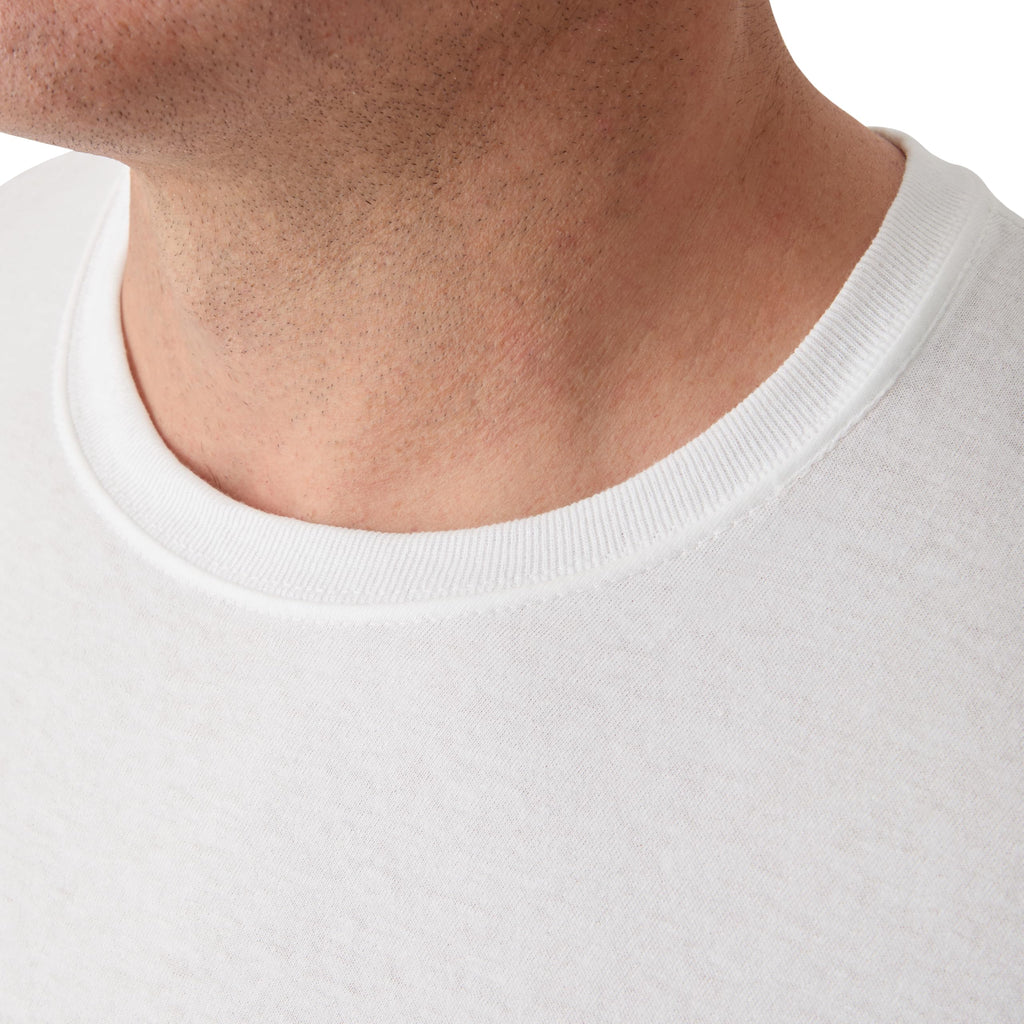 Hanes Men’s Stay-Tucked Cotton Crewneck Undershirts, Multipack